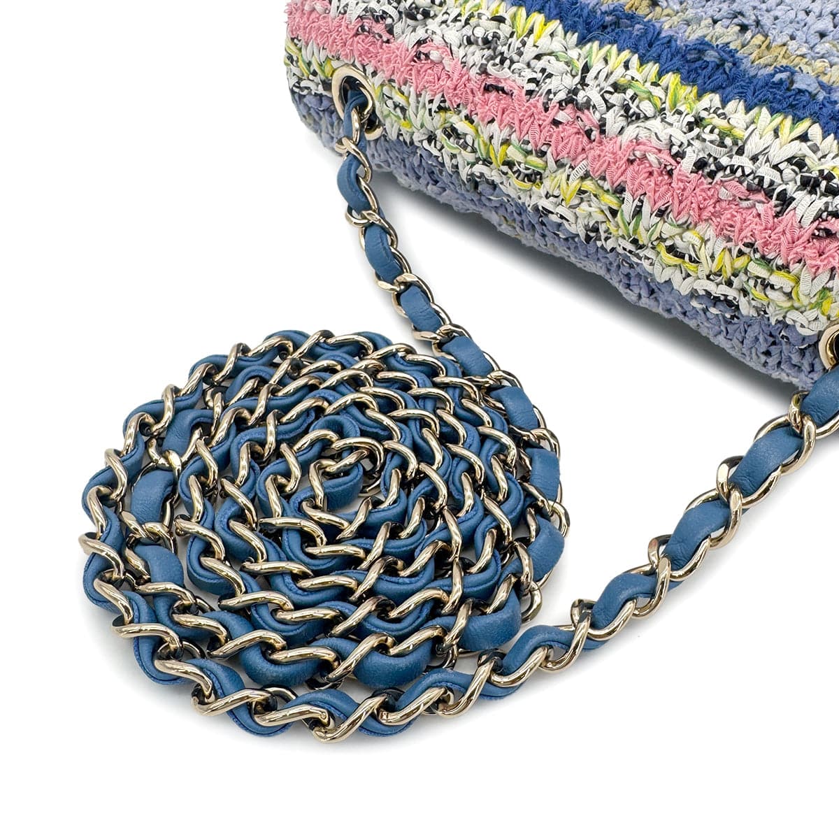 Chanel CHANEL CHAIN SHOULDER BAG MULTICOLOR TWEED 90272956