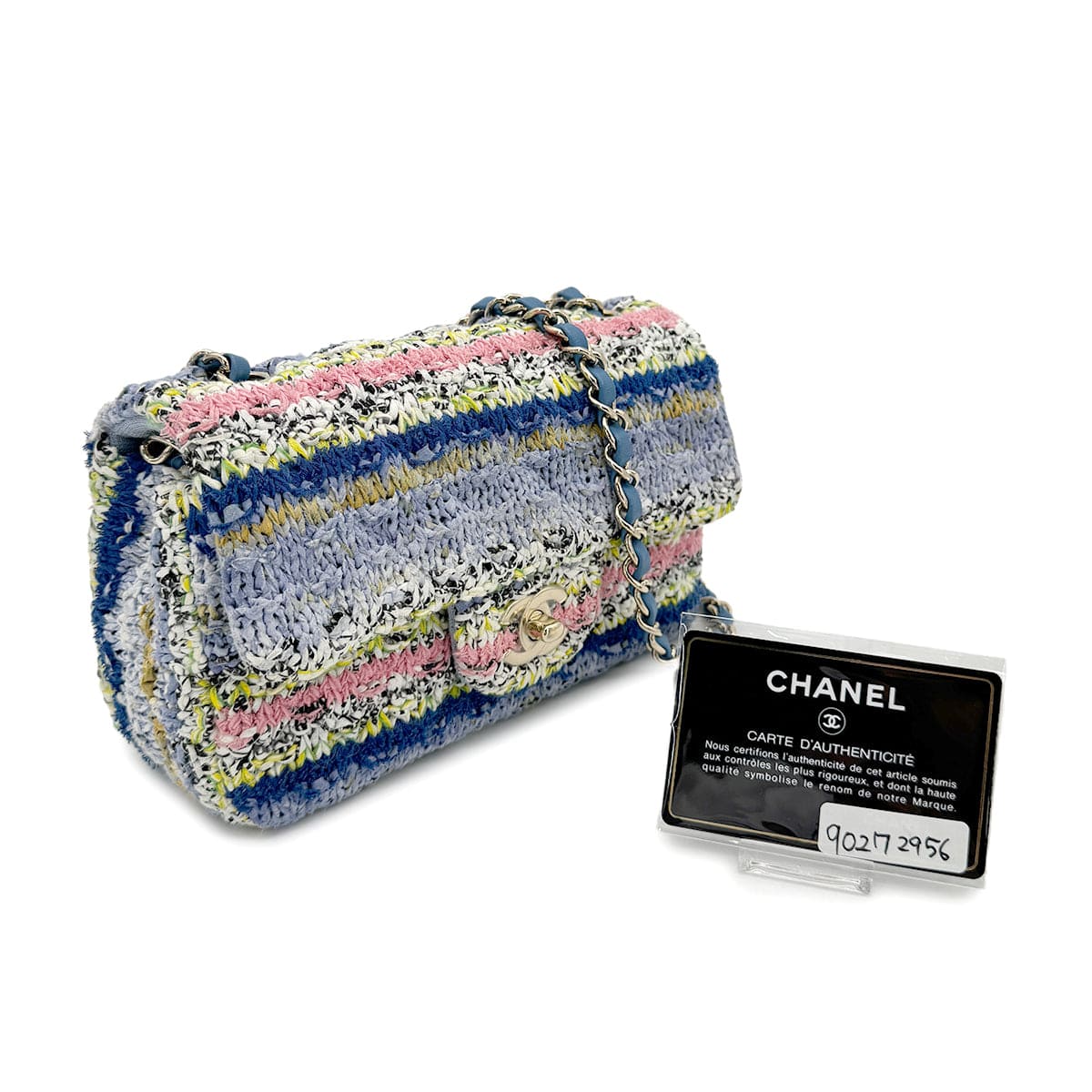 Chanel CHANEL CHAIN SHOULDER BAG MULTICOLOR TWEED 90272956