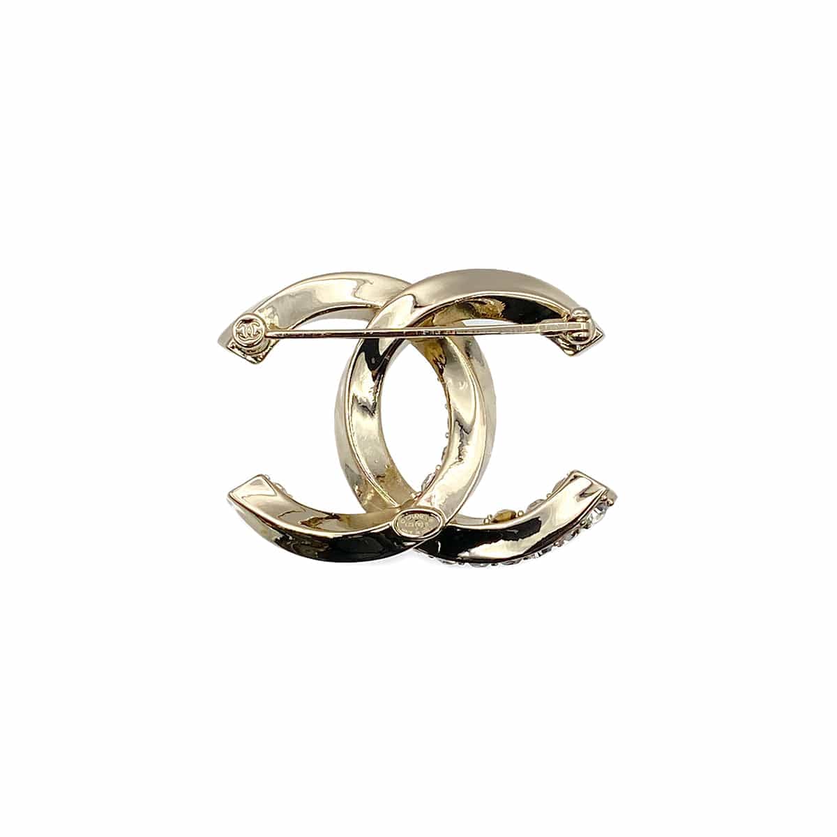 CHANEL CHANEL COCOMARK BROOCH RHINESTONE ACCESSORY L23B 90274458