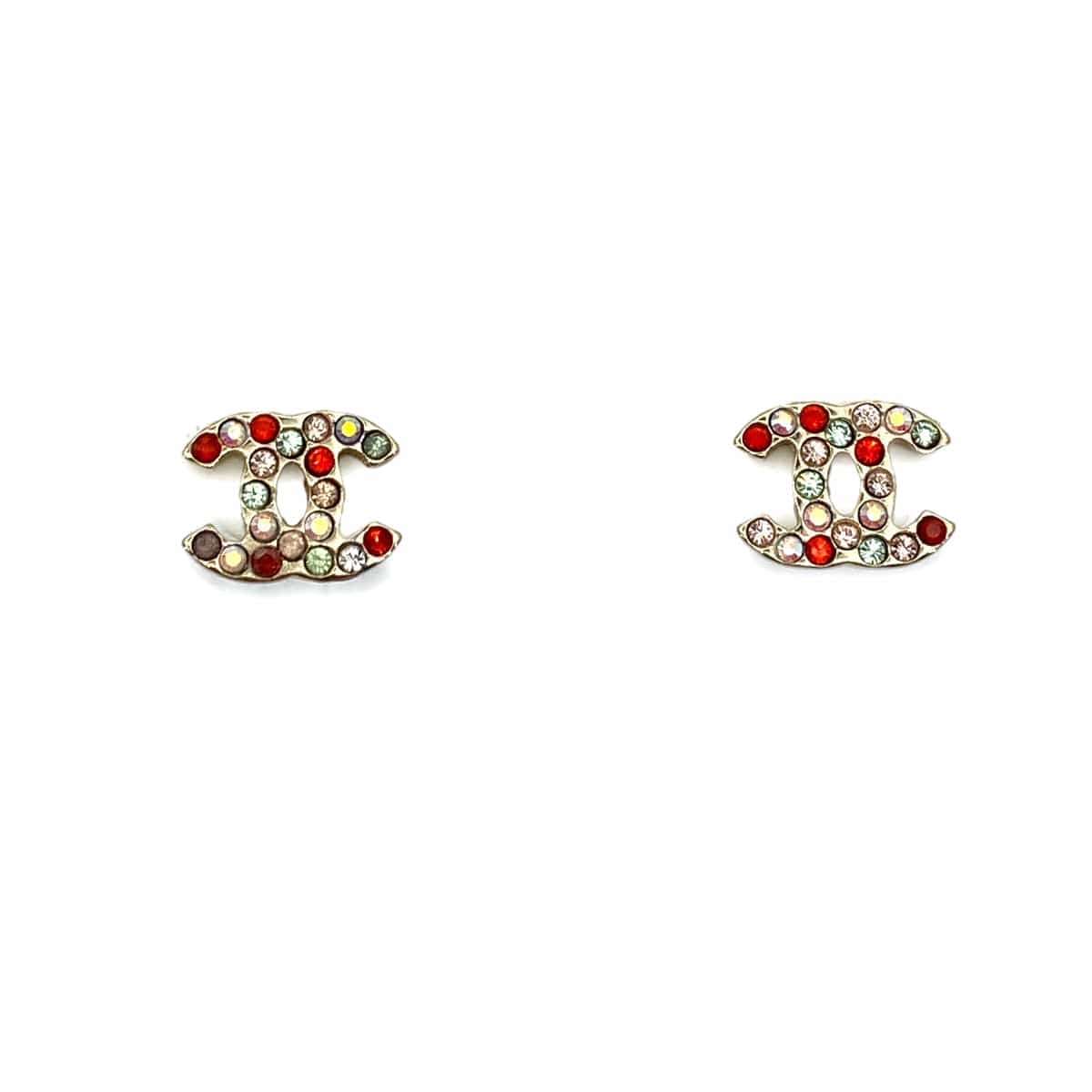 CHANEL CHANEL EARRINGS COCOMARK MULTICOLOR RHINESTONE ACCESSORY 04A 90259975