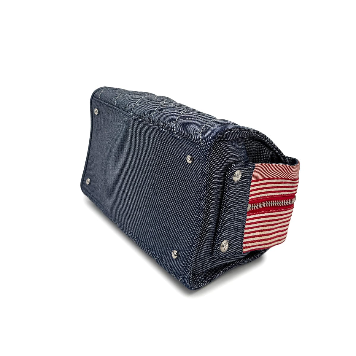 CHANEL CHANEL MATELASSE COCOMARK CHAIN SHOULDER BAG BLUE RED DENIM 90313343