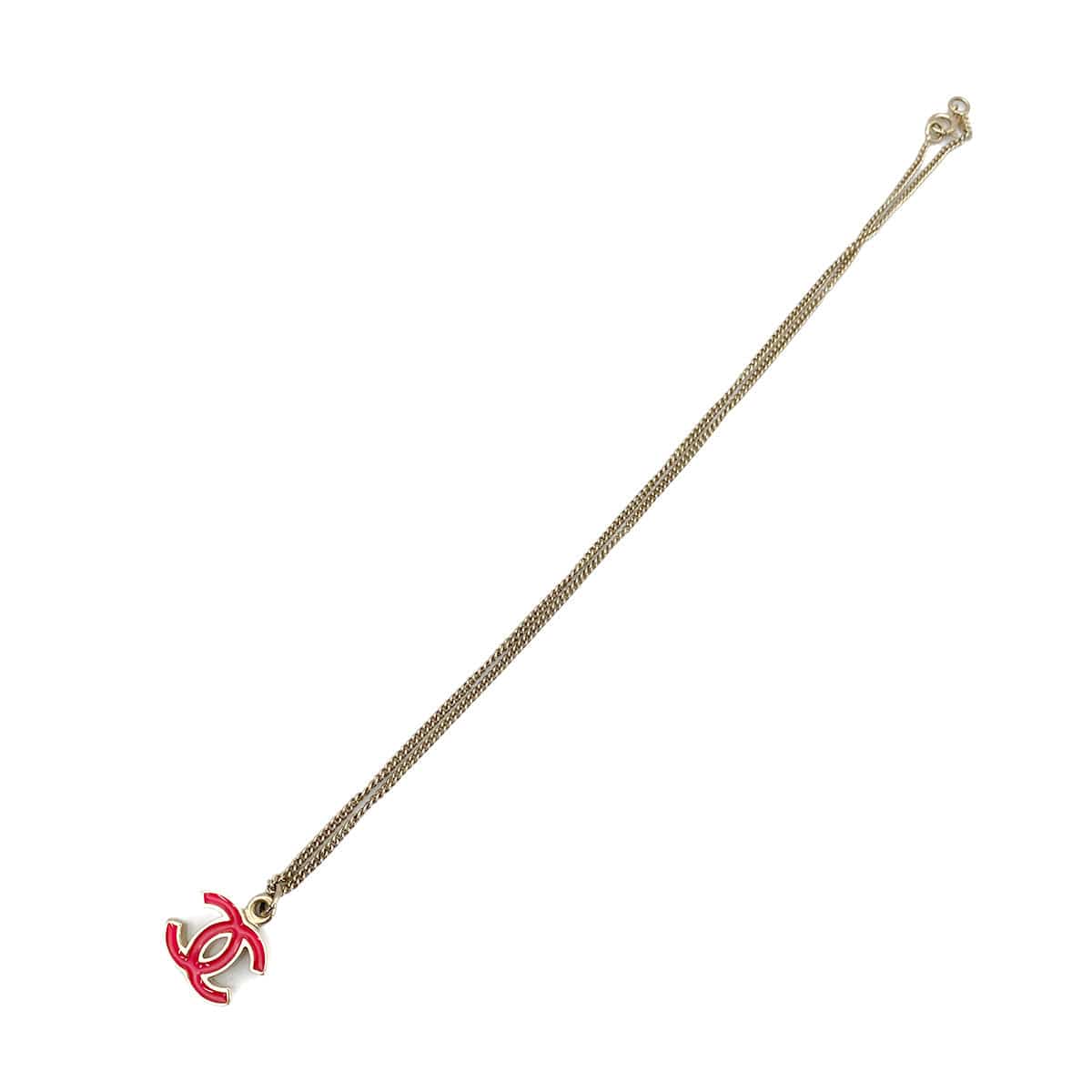 CHANEL CHANEL NECKLACE COCOMARK PINK ACCESSORY 04A 90260156