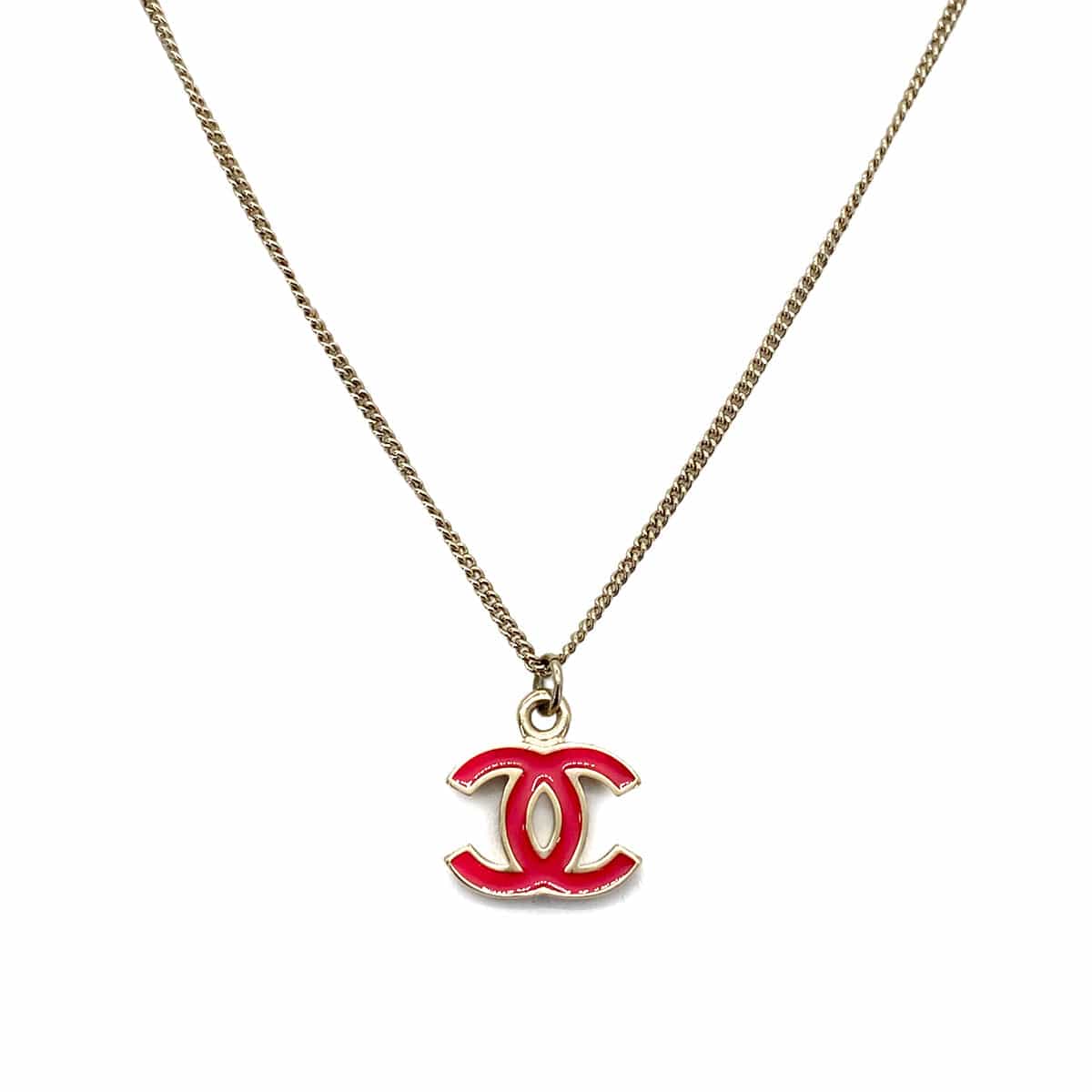 CHANEL CHANEL NECKLACE COCOMARK PINK ACCESSORY 04A 90260156