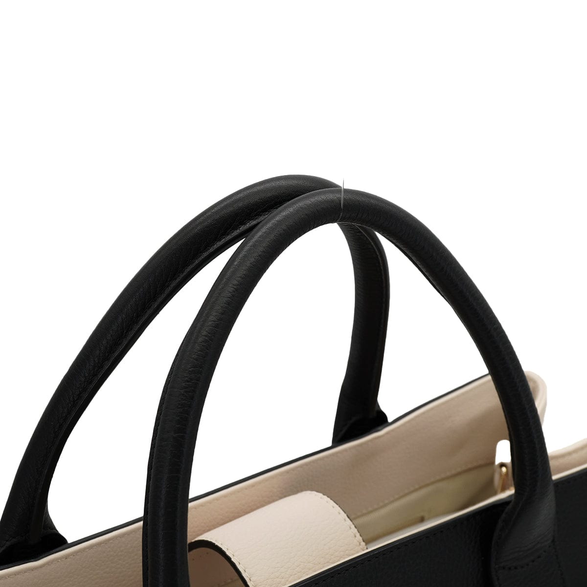 CHANEL CHANEL NEO EXECUTIVE TOTE SHOULDER BAG BLACK BEIGE LEATHER GOLD HARDWARE 90325809