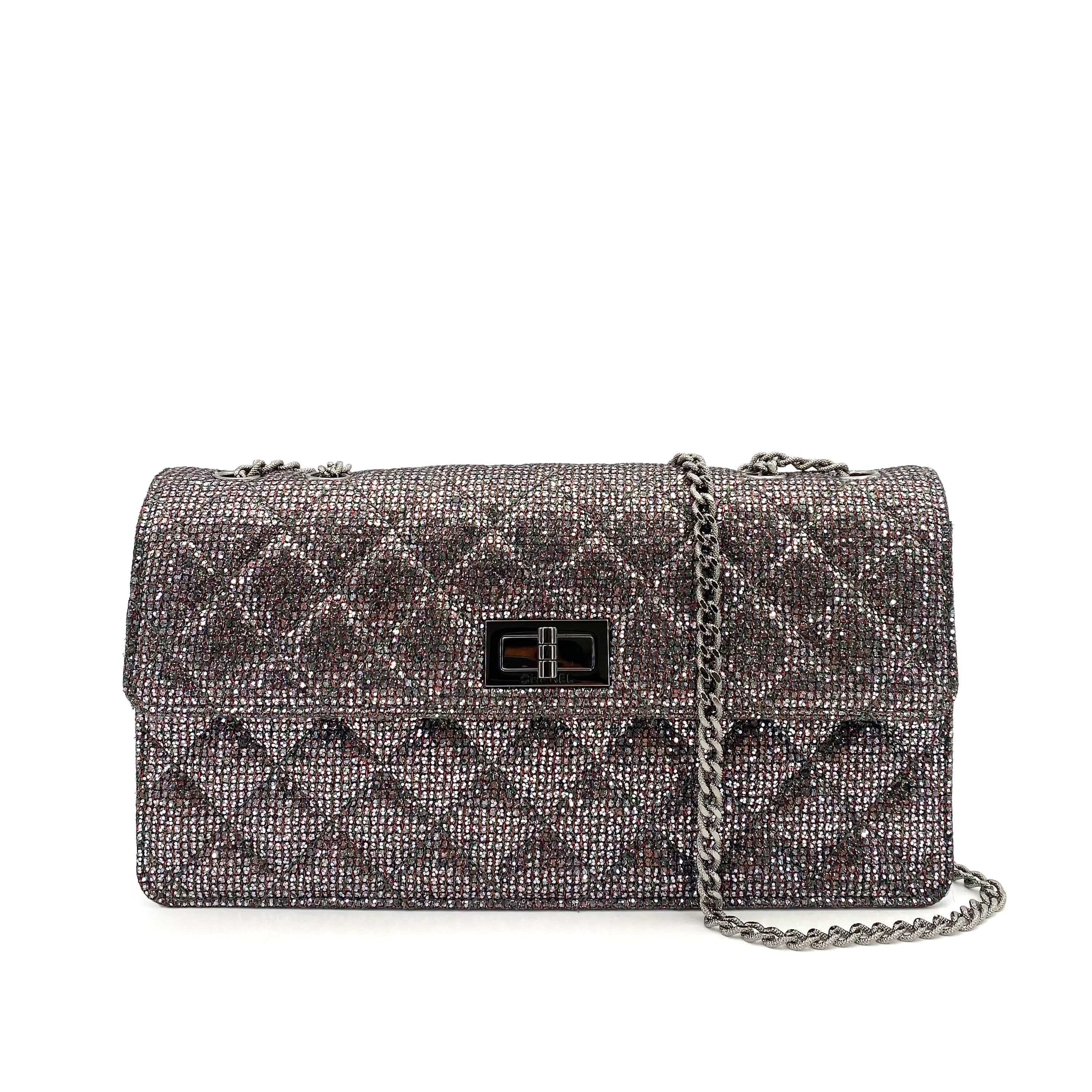 Chanel Chanel Reissue 2.55 Silver Glitter Sequin #14 90243434