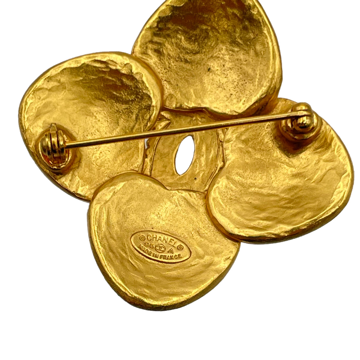 Chanel CHANEL VINTAGE BROOCH COCO MARK FLOWER GOLD ACCESSORY 96A 90263643