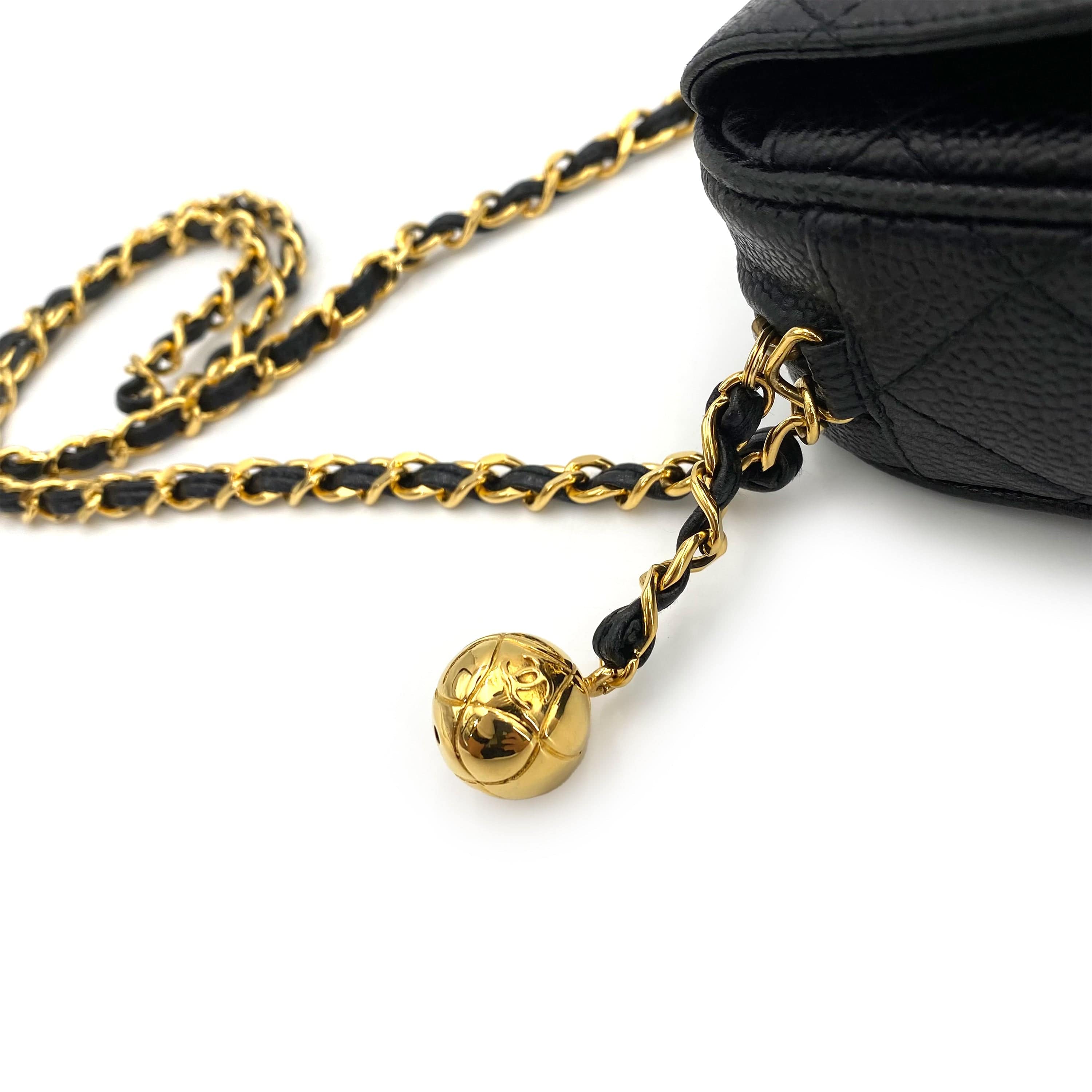 Chanel Chanel Vintage Camera Bag CC Turnlock Black Caviar #2 90242118