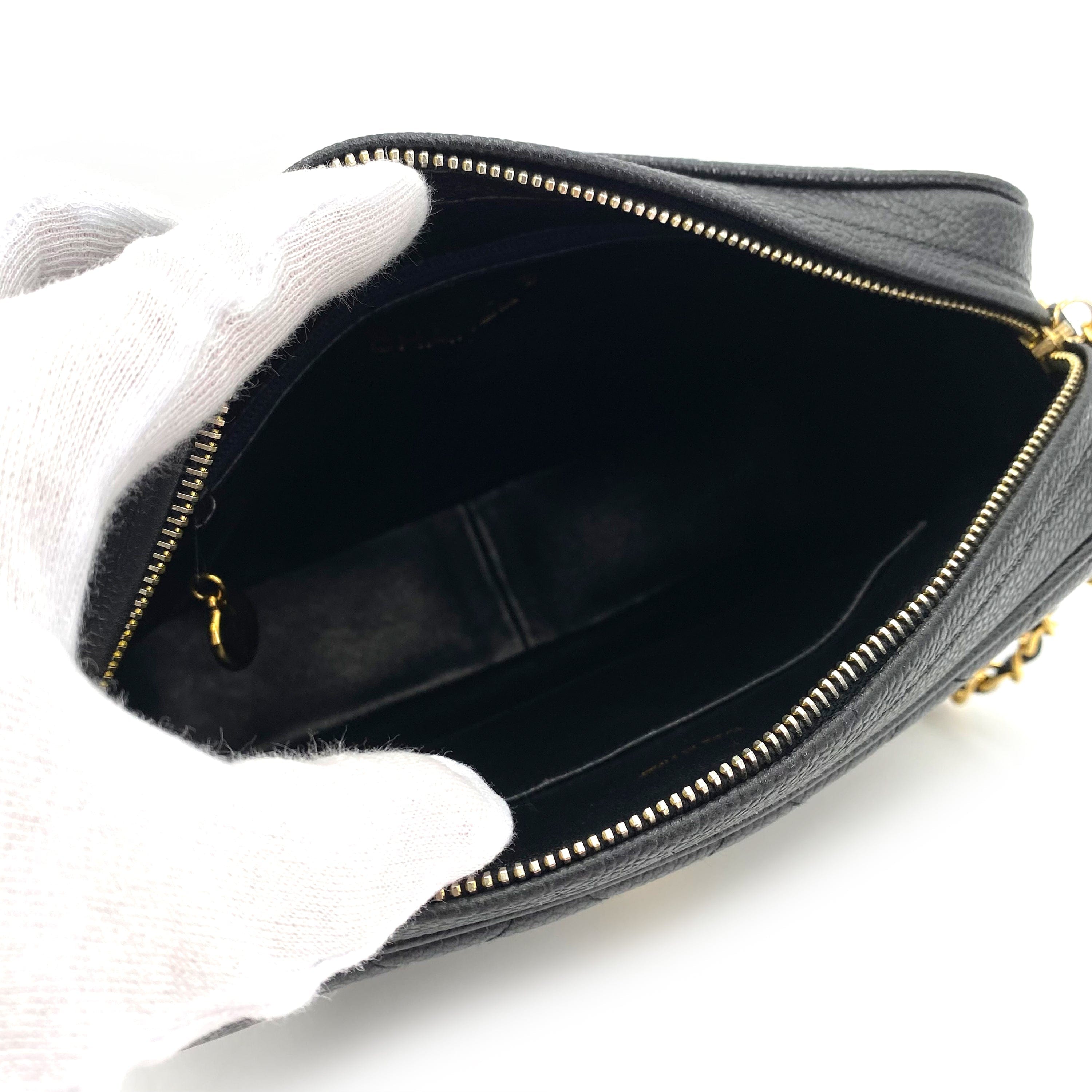 Chanel Chanel Vintage Camera Bag CC Turnlock Black Caviar #2 90242118