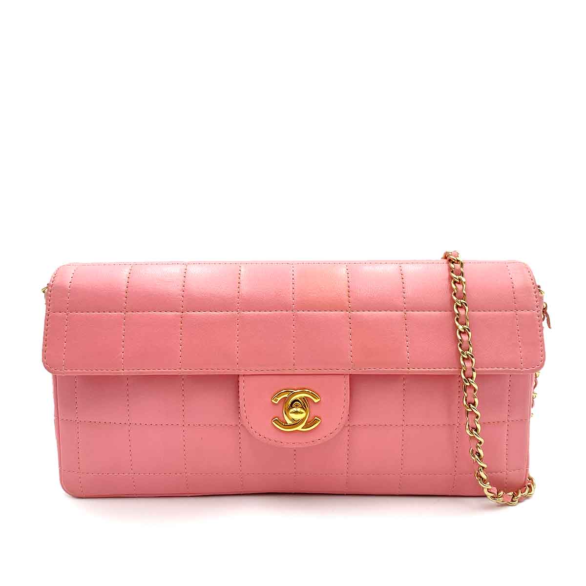 chanel Chanel Vintage Chocolate Bar Bubblegum Pink Lambskin GHW #7 90241275