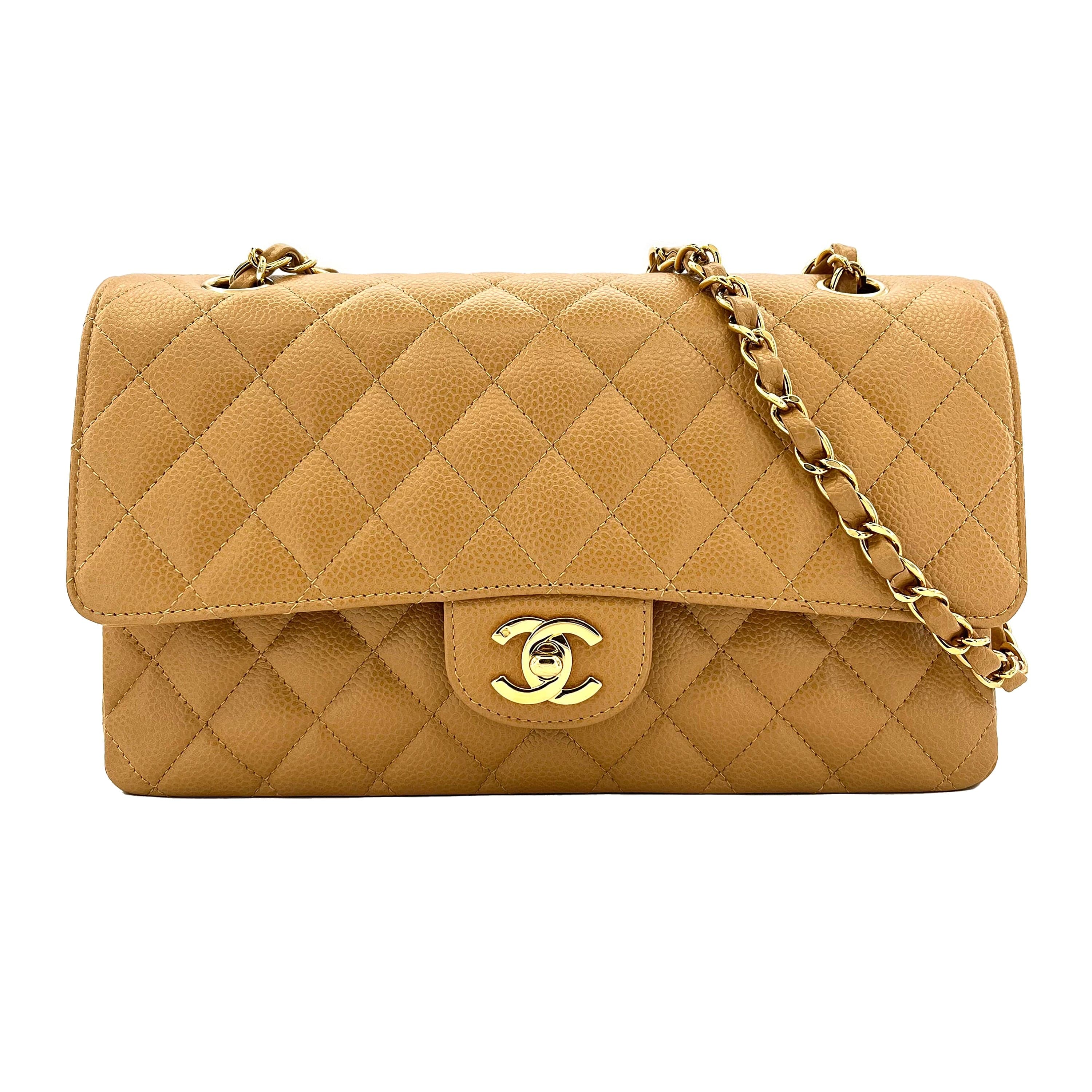 Chanel Chanel Vintage Classic Flap Medium Beige Caviar GHW #9 90216555