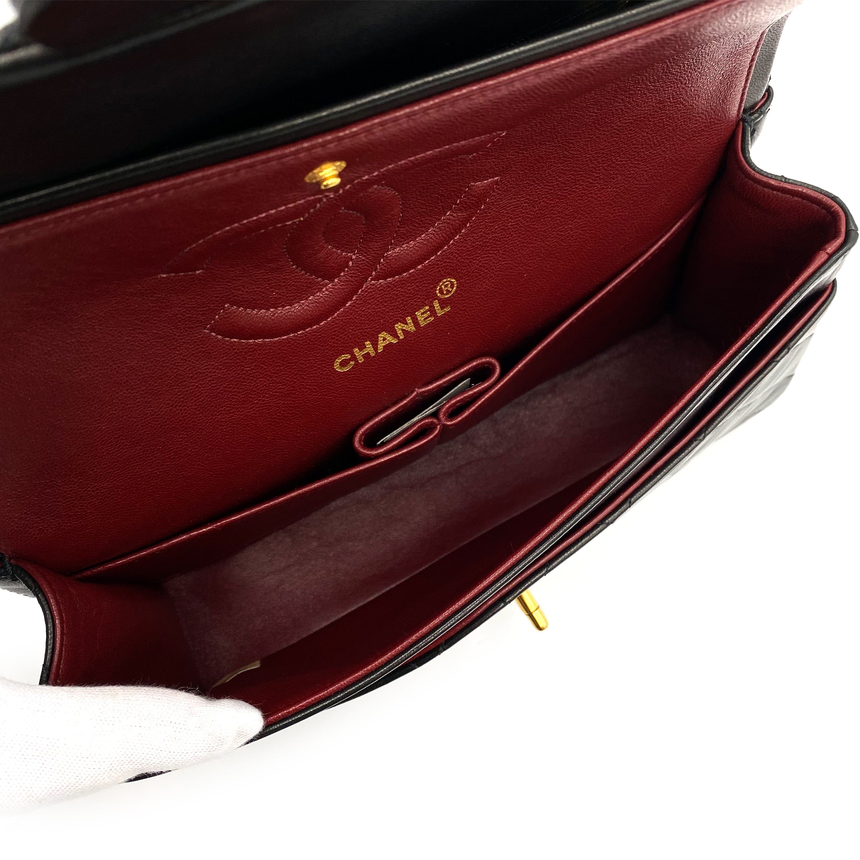 Chanel Chanel Vintage Classic Flap Medium Black Lambskin GHW #2 90228902