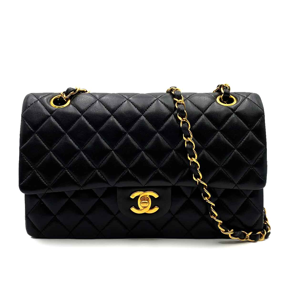 Chanel Chanel Vintage Classic Flap Medium Black Lambskin GHW #5 90227586