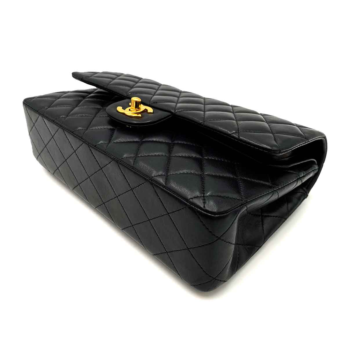 Chanel Chanel Vintage Classic Flap Medium Black Lambskin GHW #5 90227586