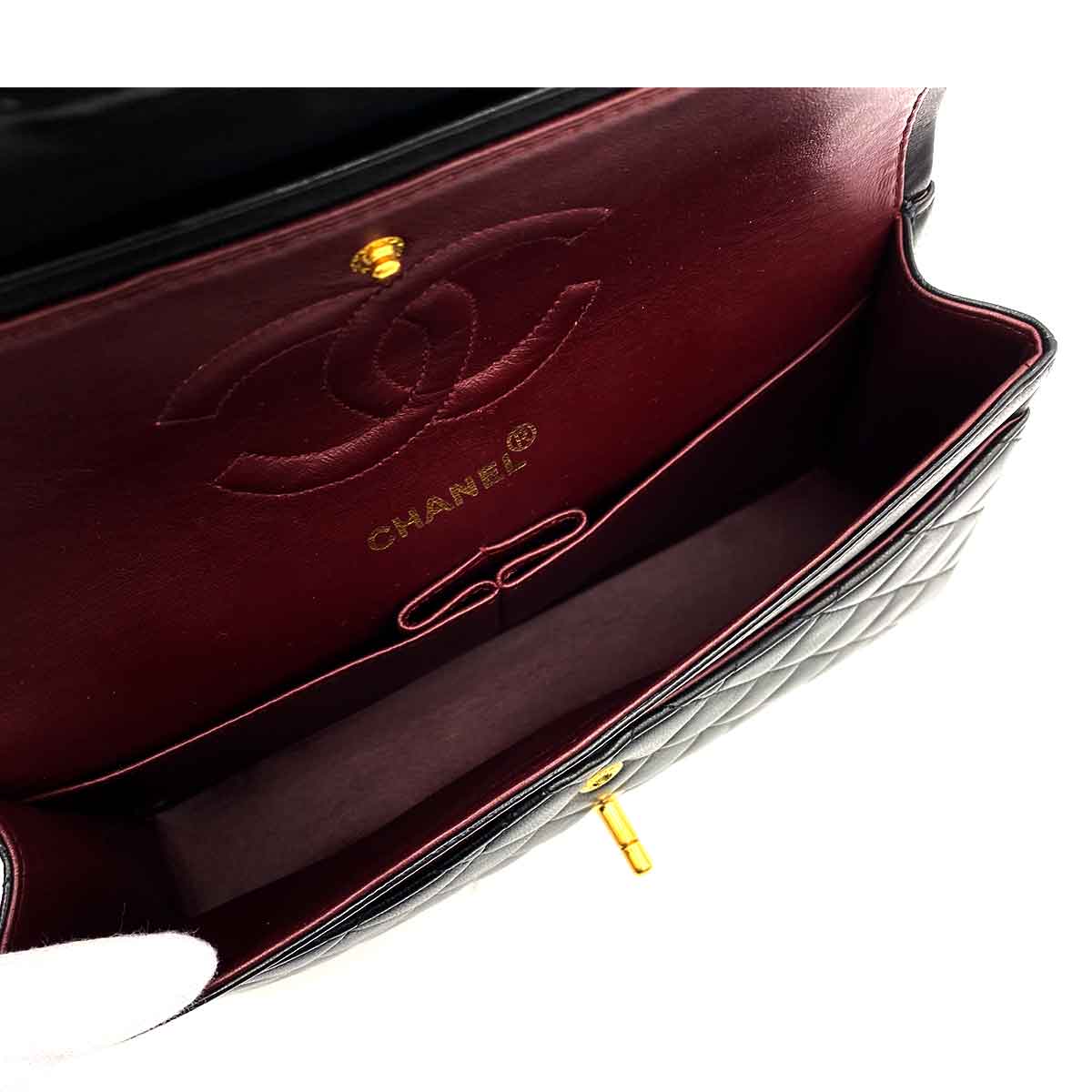 Chanel Chanel Vintage Classic Flap Medium Black Lambskin GHW #5 90227586