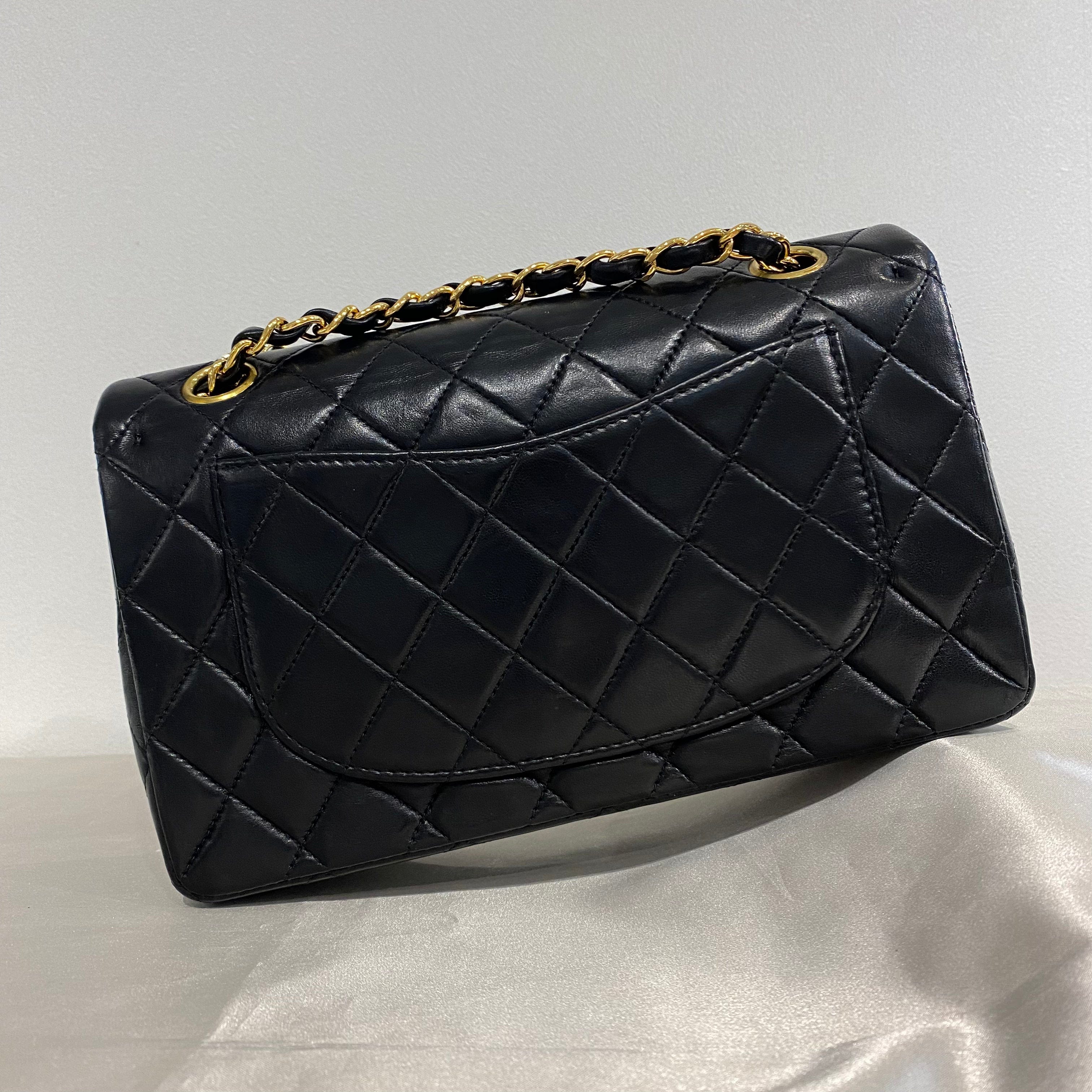 Chanel Chanel Vintage Classic Flap Small Black Lambskin GHW #6 90212817