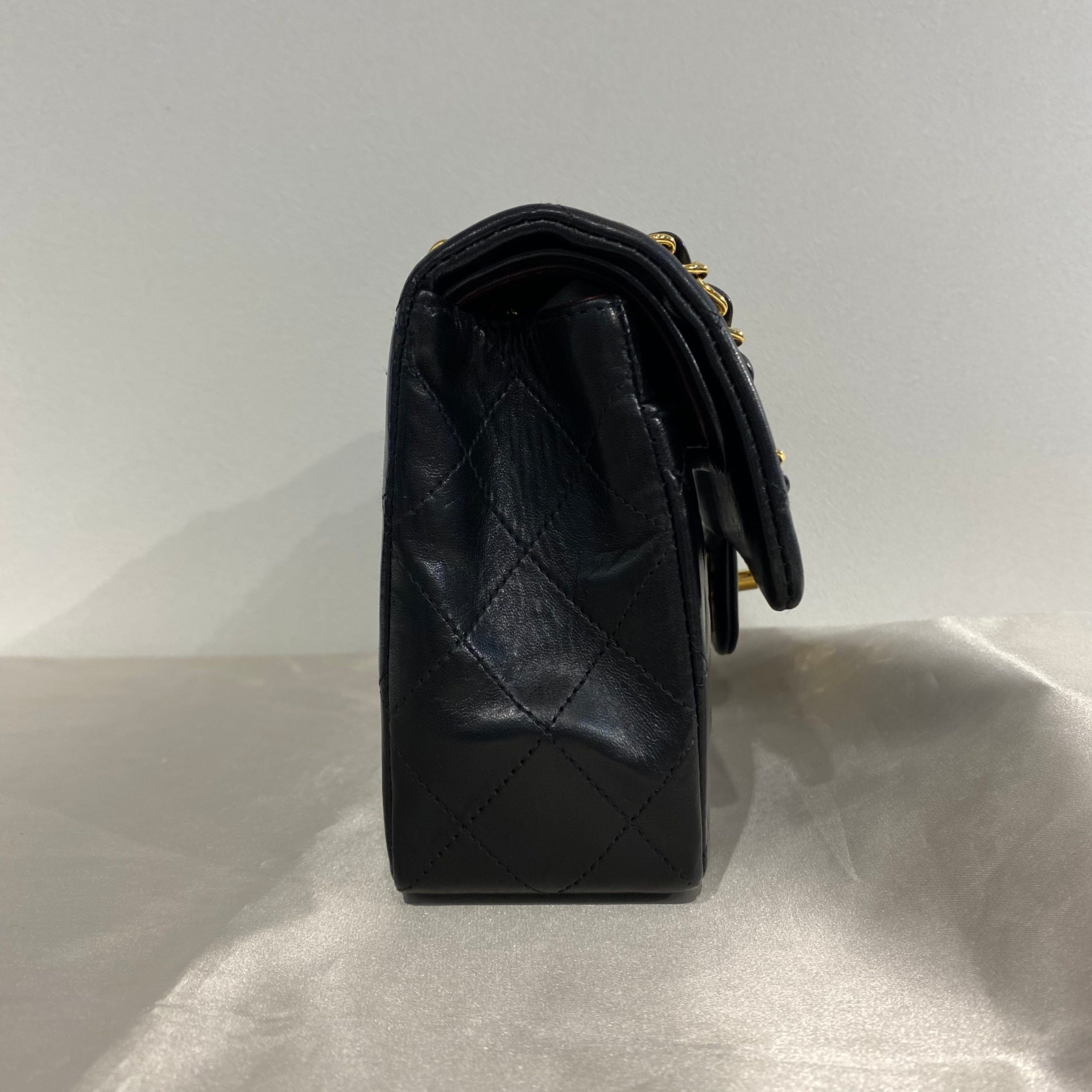 Chanel Chanel Vintage Classic Flap Small Black Lambskin GHW #6 90212817