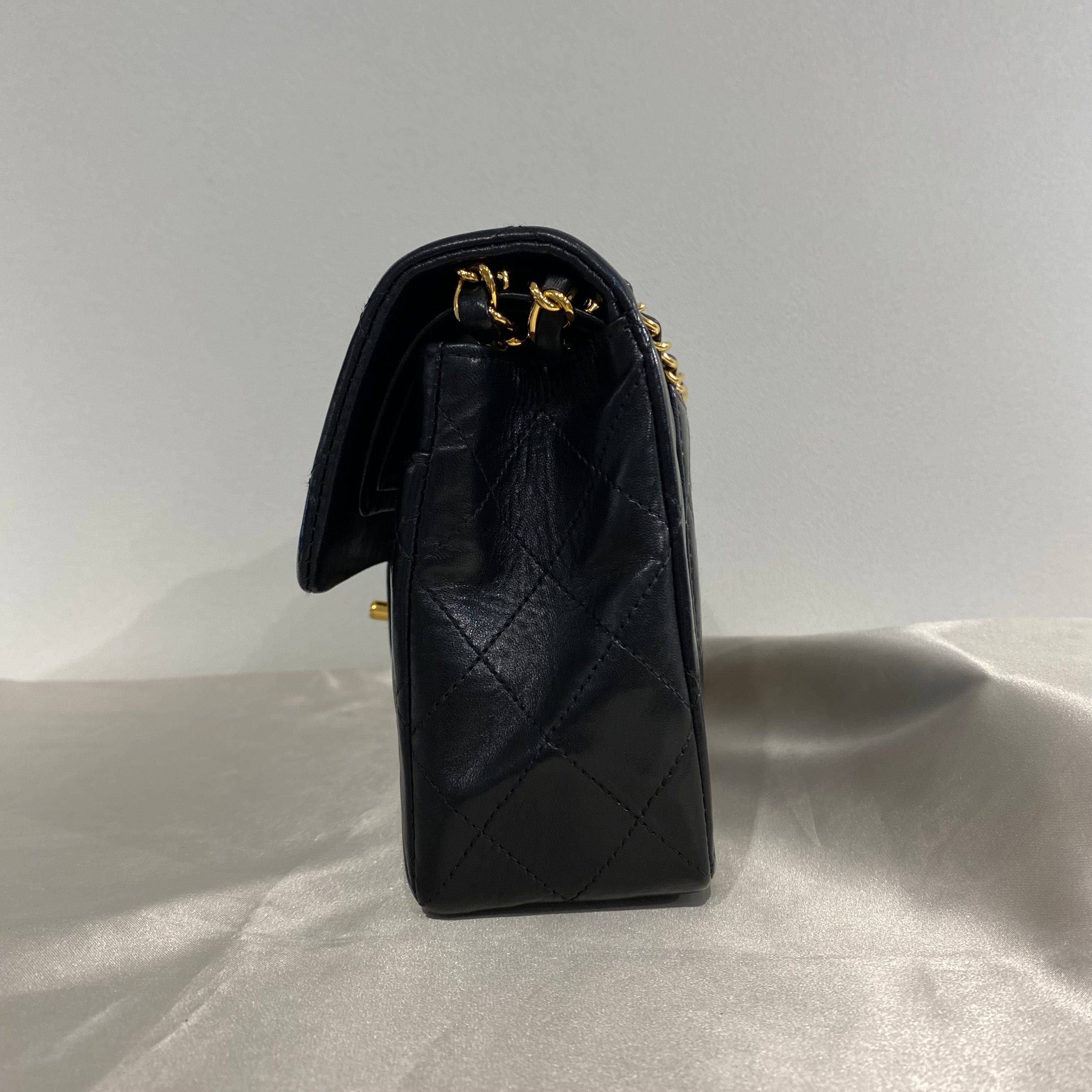 Chanel Chanel Vintage Classic Flap Small Black Lambskin GHW #6 90212817