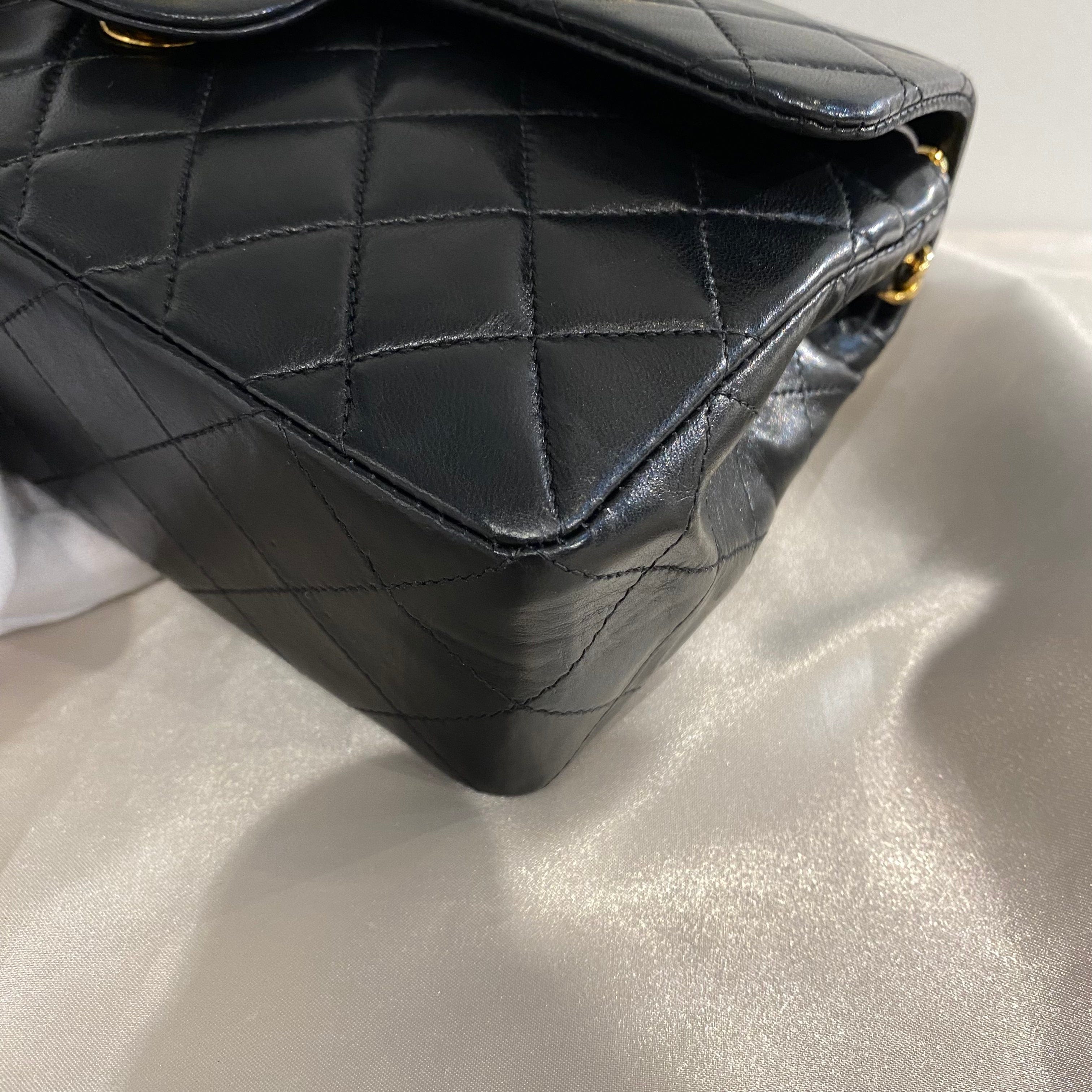 Chanel Chanel Vintage Classic Flap Small Black Lambskin GHW #6 90212817