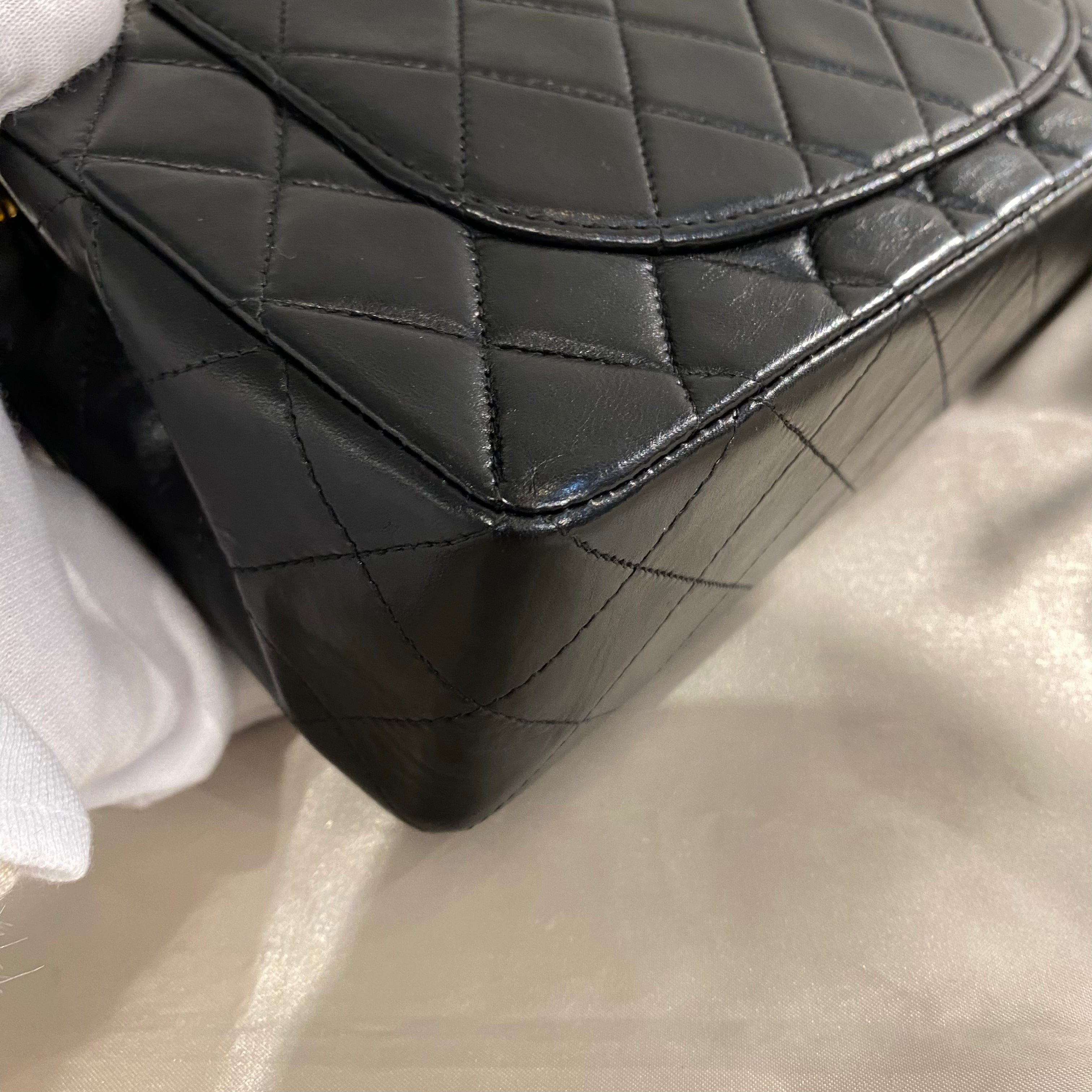 Chanel Chanel Vintage Classic Flap Small Black Lambskin GHW #6 90212817