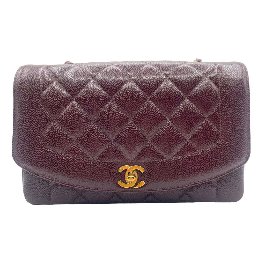 Chanel Medium Classic Red Caviar GHW - Designer WishBags