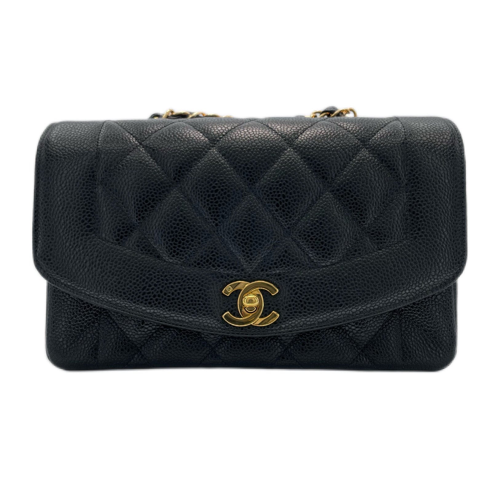 Chanel Chanel Vintage Diana Small Black Caviar GHW #3 90190799