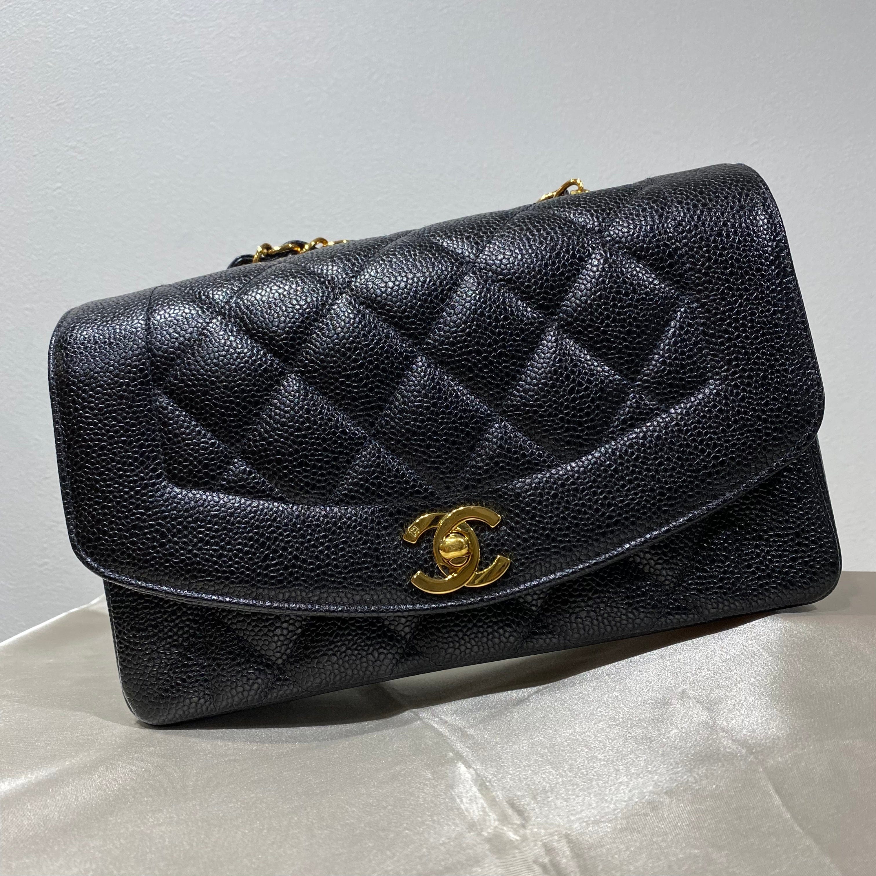 Chanel Chanel Vintage Diana Small Black Caviar GHW #3 90190799