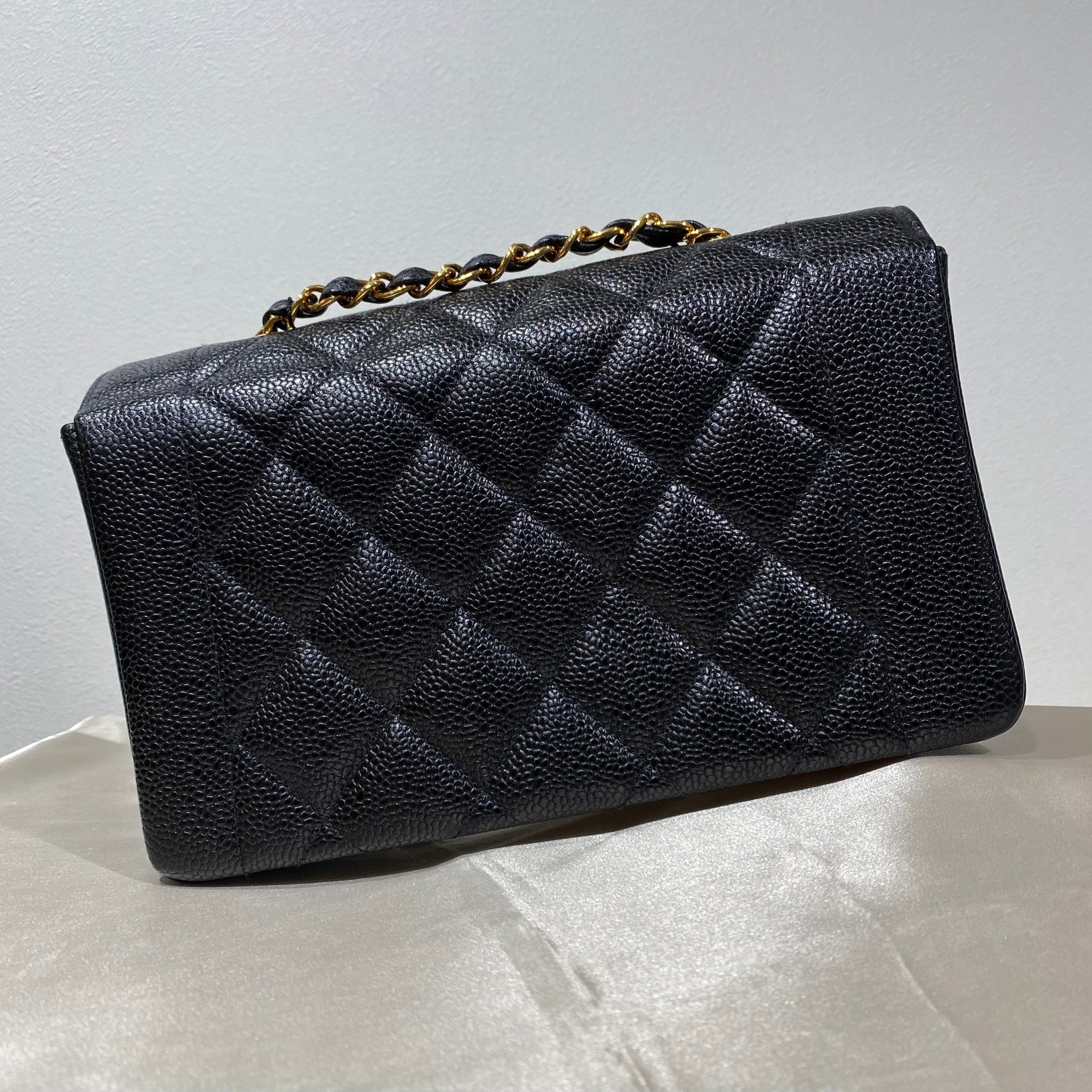 Chanel Chanel Vintage Diana Small Black Caviar GHW #3 90190799