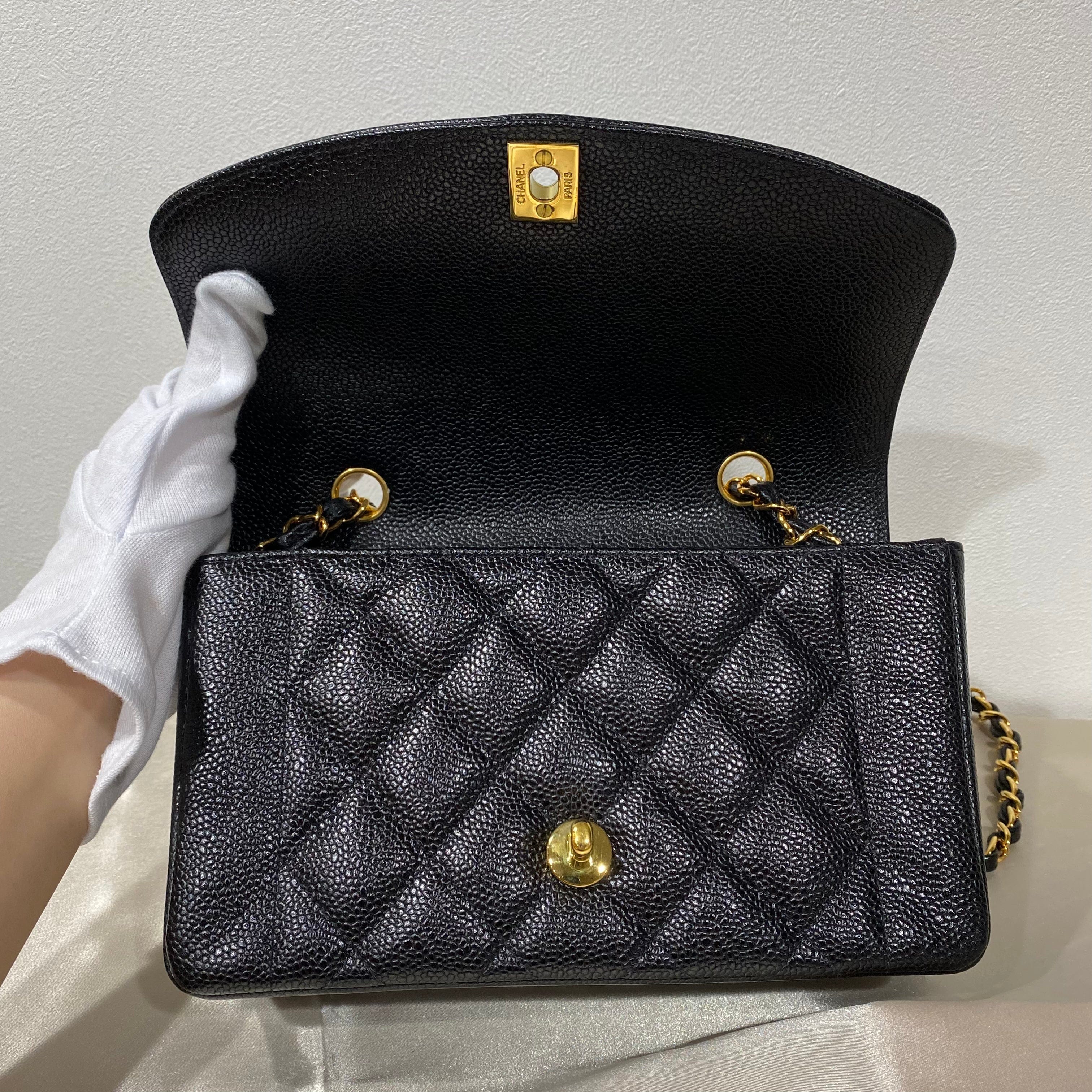 Chanel Chanel Vintage Diana Small Black Caviar GHW #3 90190799