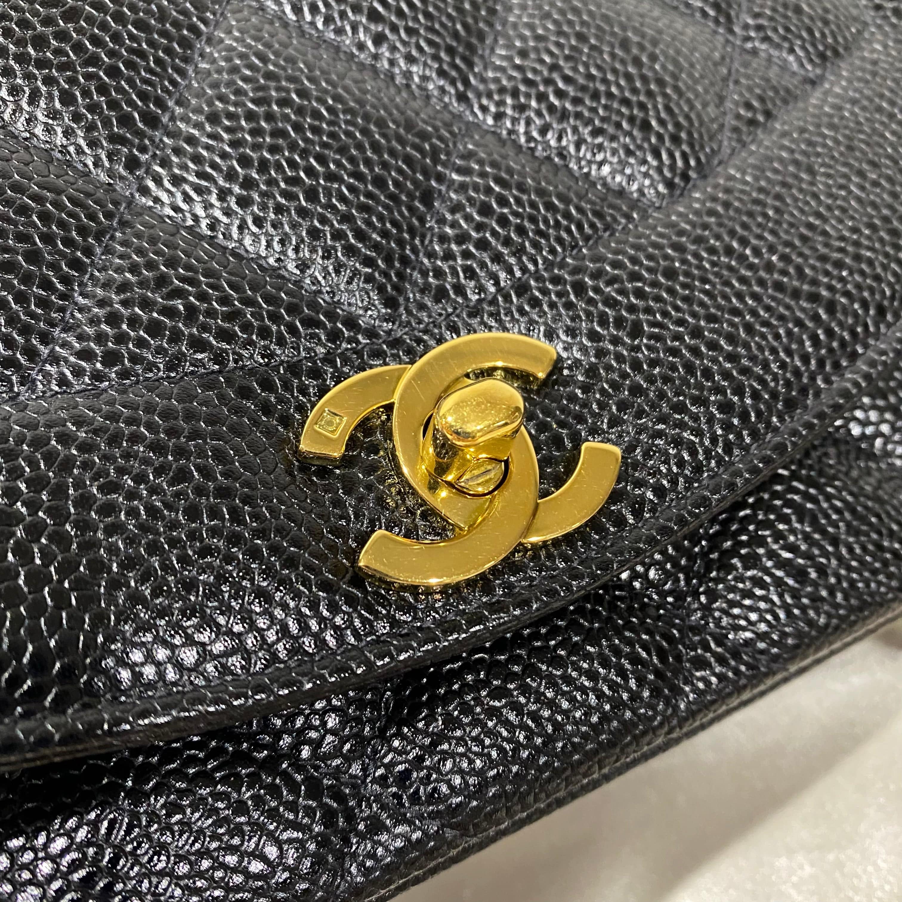 Chanel Chanel Vintage Diana Small Black Caviar GHW #3 90190799