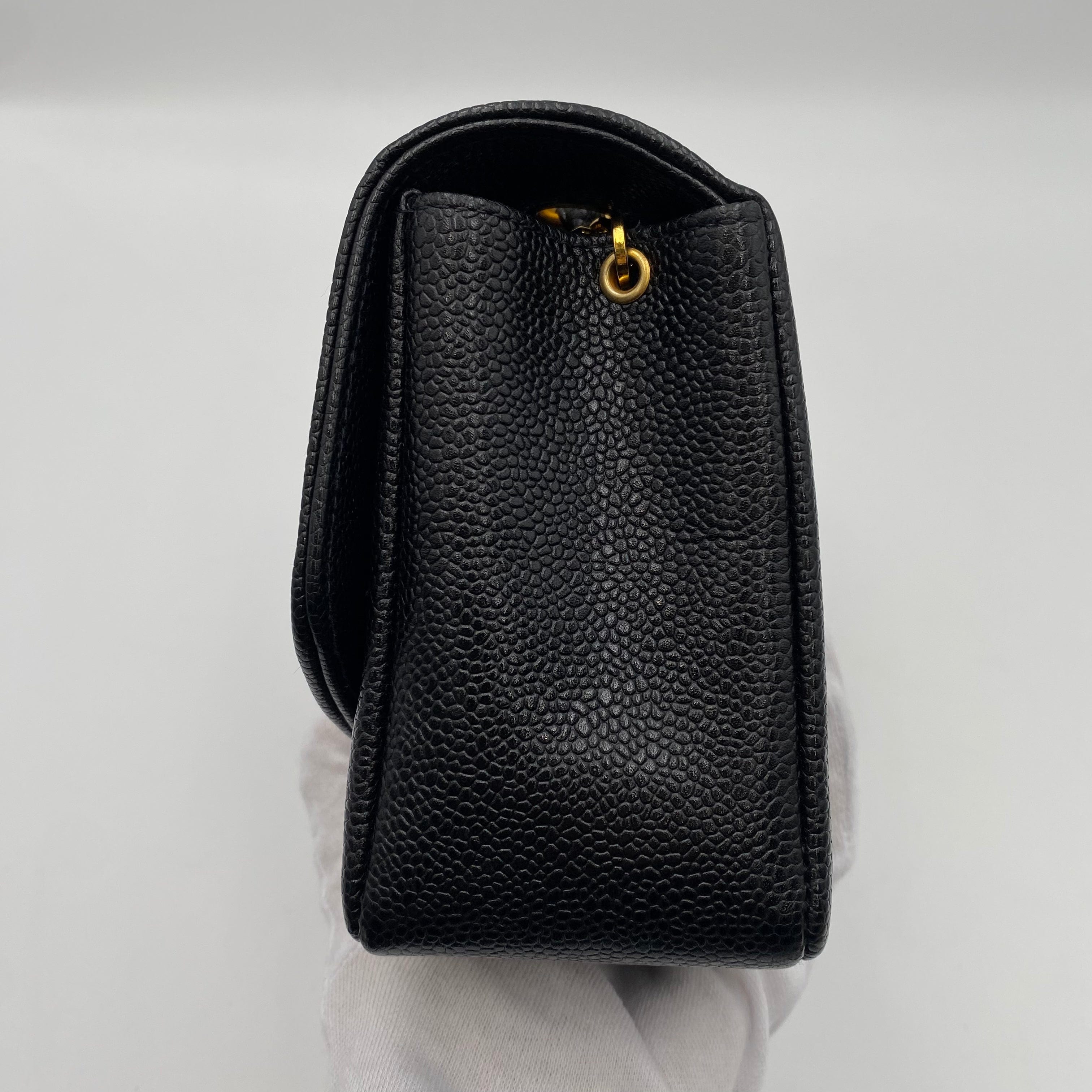 Chanel CHANEL VINTAGE DIANA SMALL CHAIN SHOULDER BAG BLACK CAVIAR SKIN 90219632