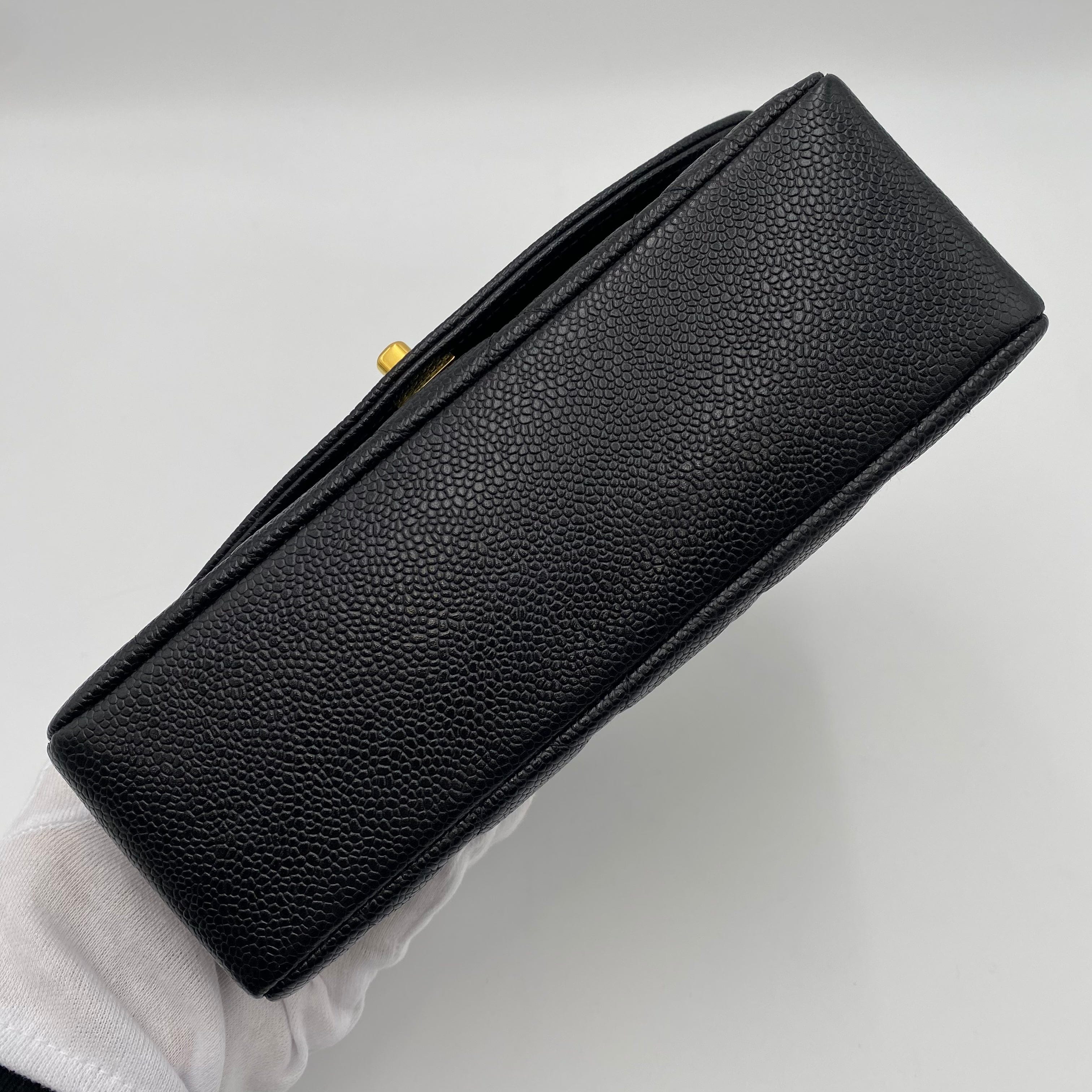 Chanel CHANEL VINTAGE DIANA SMALL CHAIN SHOULDER BAG BLACK CAVIAR SKIN 90219632