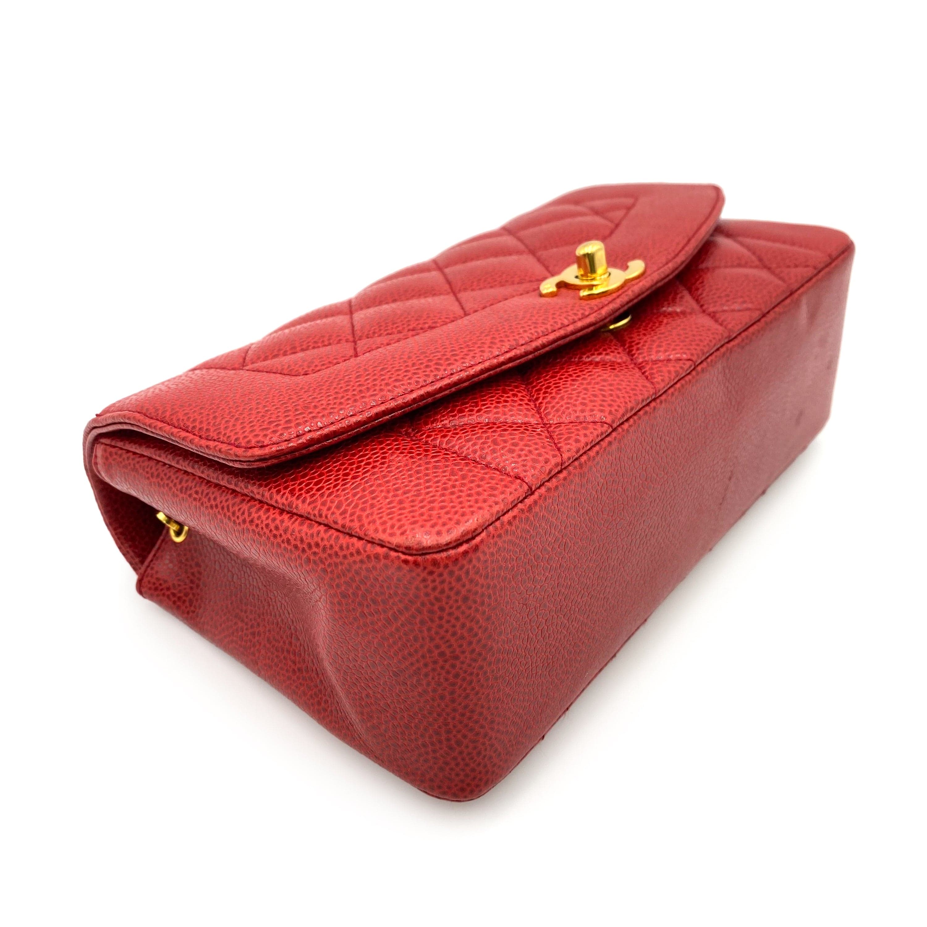 Chanel Chanel Vintage Diana Small Red Caviar GHW #2 90225304