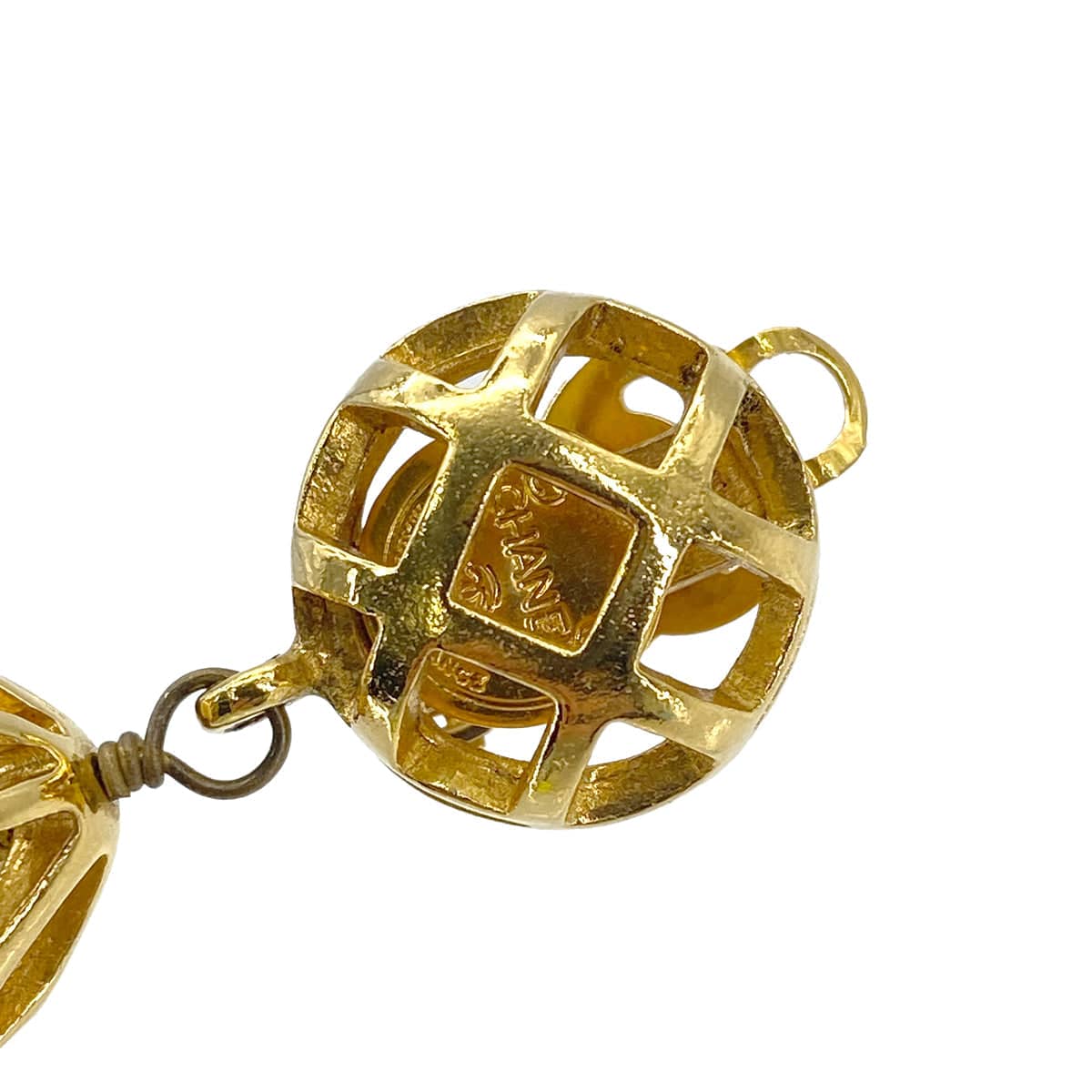 CHANEL CHANEL VINTAGE EARRINGS BELL MOTIF COCOMARK ACCESSORY 90269939
