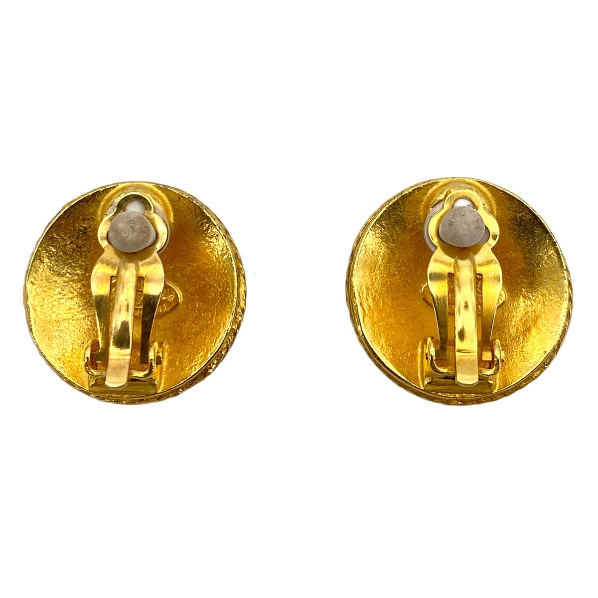 Chanel CHANEL VINTAGE EARRINGS COCOMARK ROUND ACCESSORY 94A 90253648