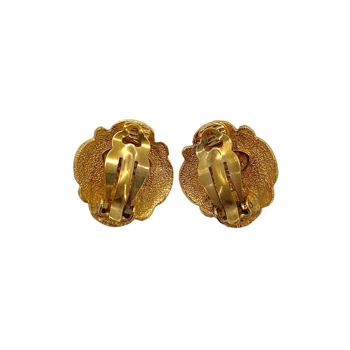CHANEL CHANEL VINTAGE EARRINGS COLOR STONE FLOWER MOTIF ACCESSORY 25 90270770