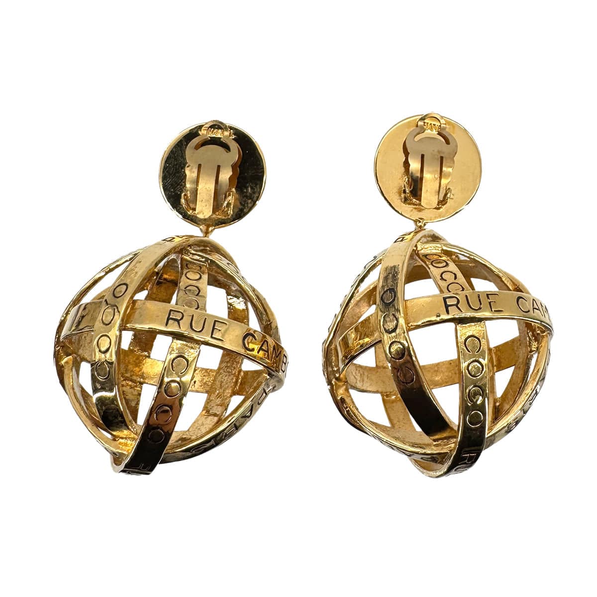 CHANEL CHANEL VINTAGE EARRINGS LOGO SWING ACCESSORY 90268857
