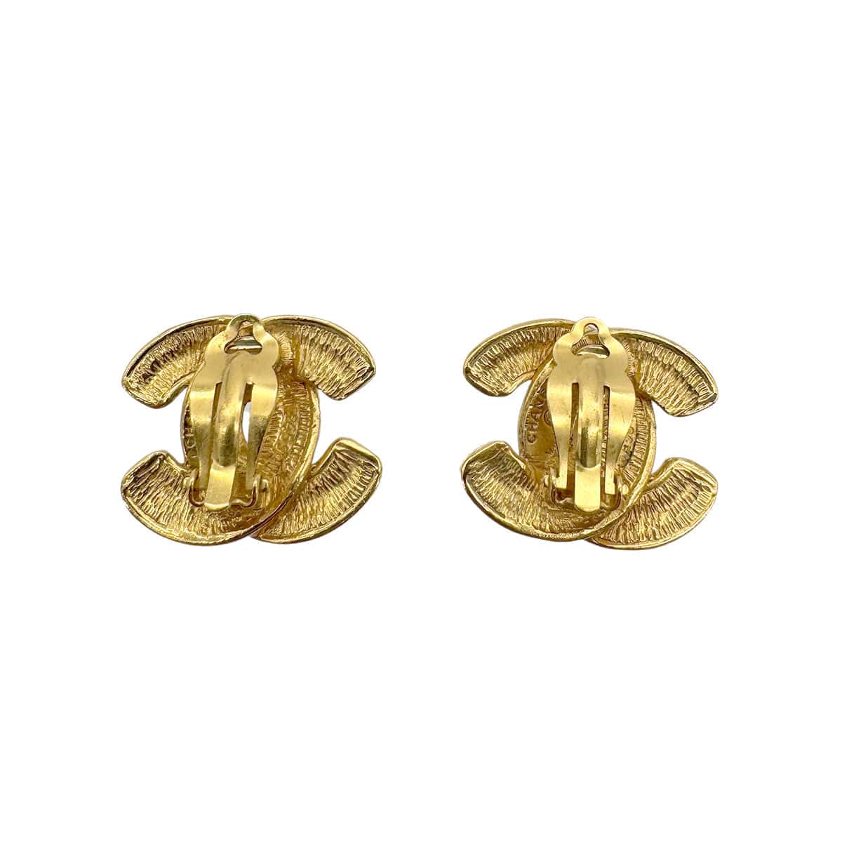 CHANEL CHANEL VINTAGE EARRINGS MATELASSE COCOMARK ACCESSORY 90268810
