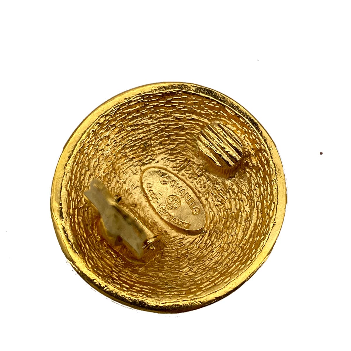 CHANEL CHANEL VINTAGE EARRINGS ROUND COCOMARK ACCESSORY 90256939