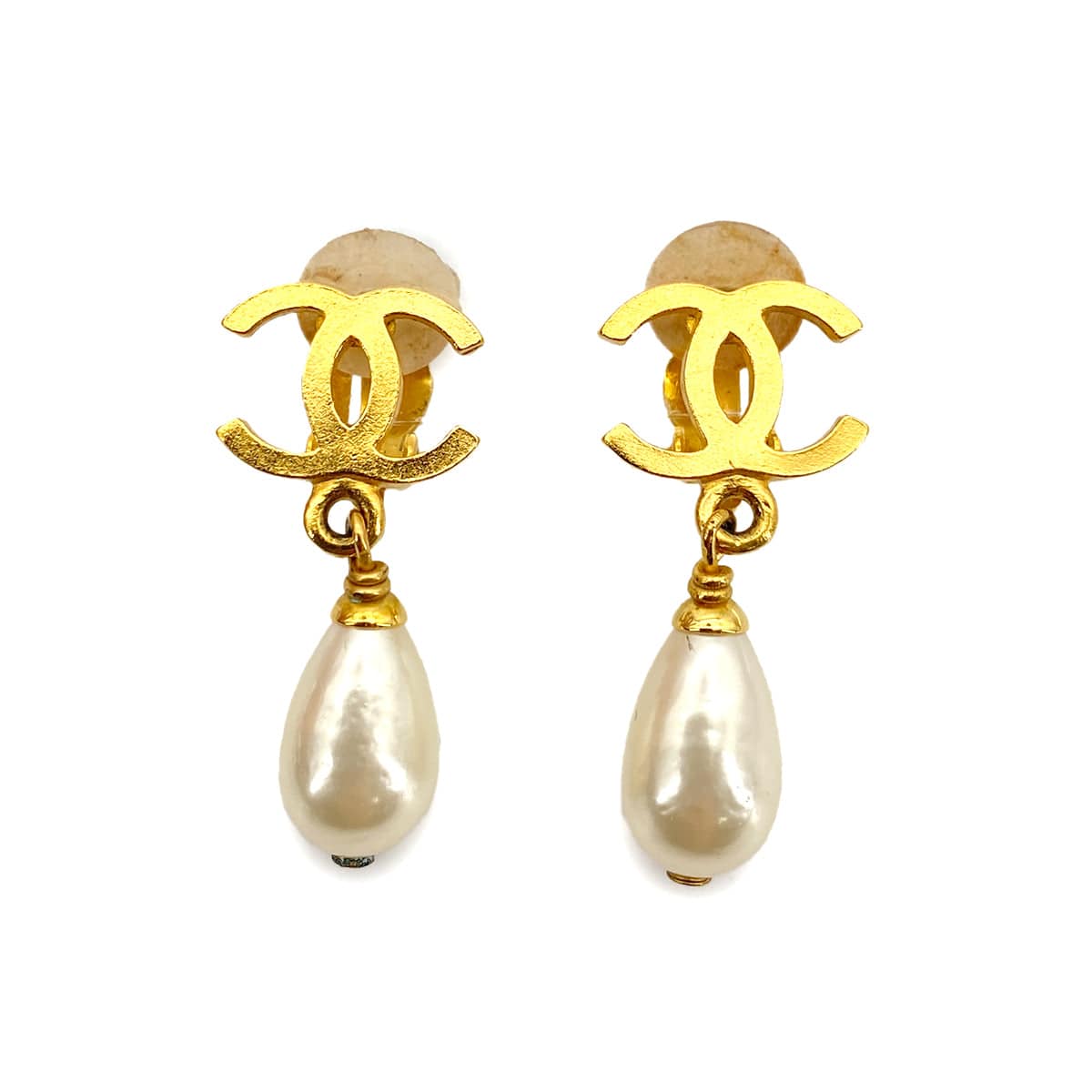 Chanel CHANEL VINTAGE EARRINGS SWING PEARL MOTIF 96P 90258037