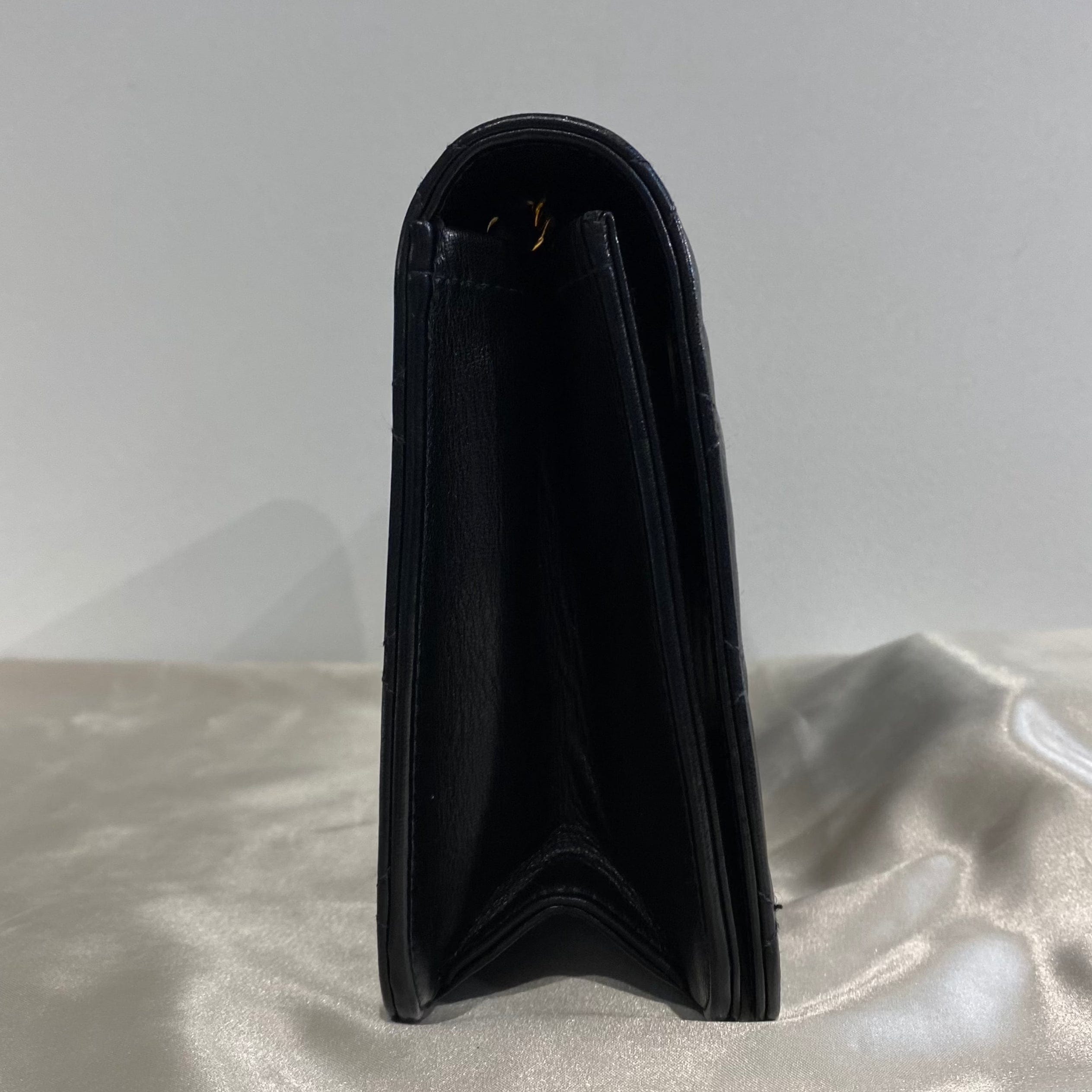 Chanel Chanel Vintage Full Flap Black Lambskin GHW #9 90209223