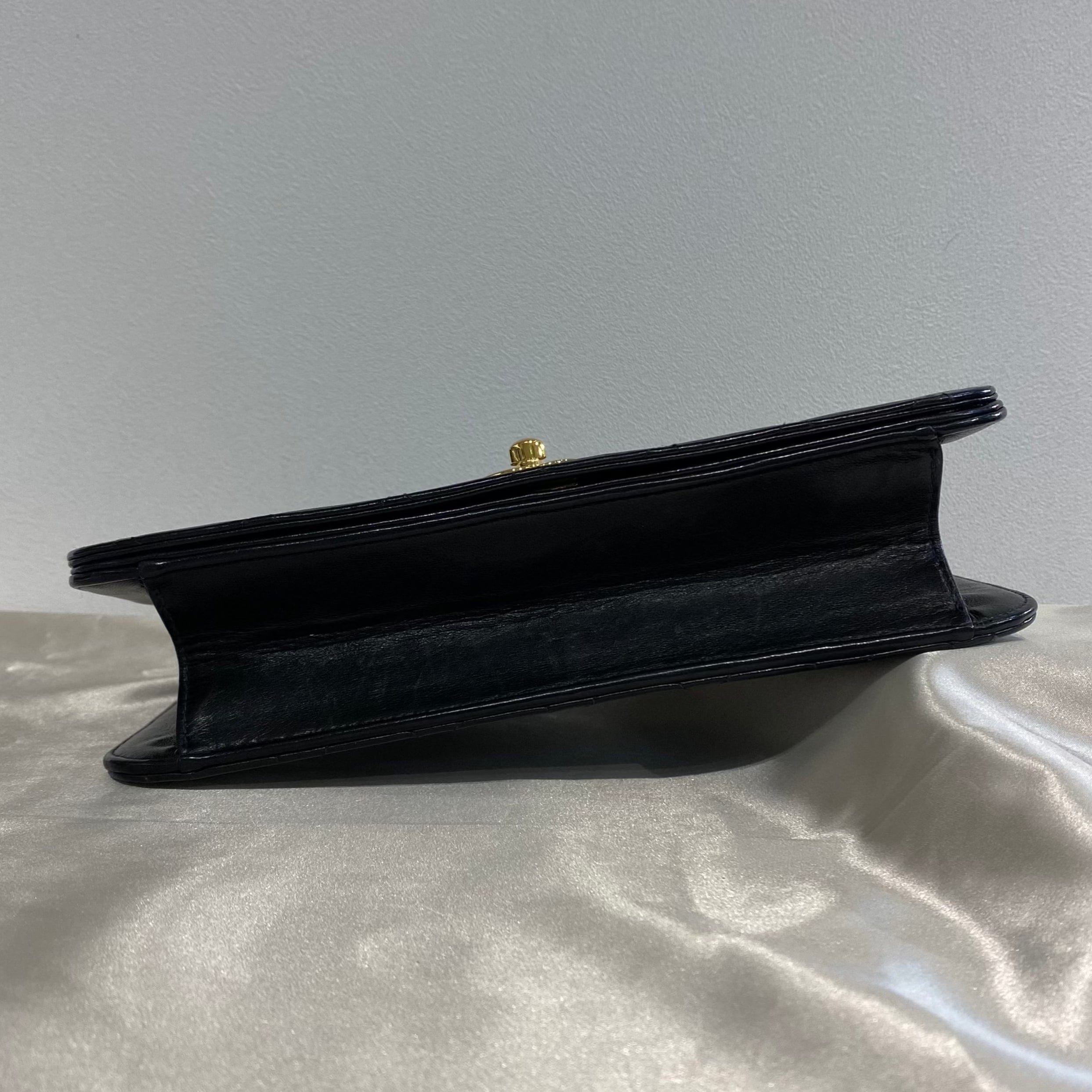 Chanel Chanel Vintage Full Flap Black Lambskin GHW #9 90209223