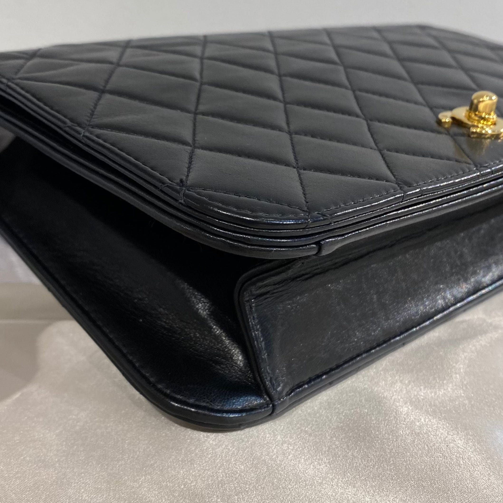 Chanel Vintage Full Flap Black Lambskin GHW #9 90209223 – Luxury
