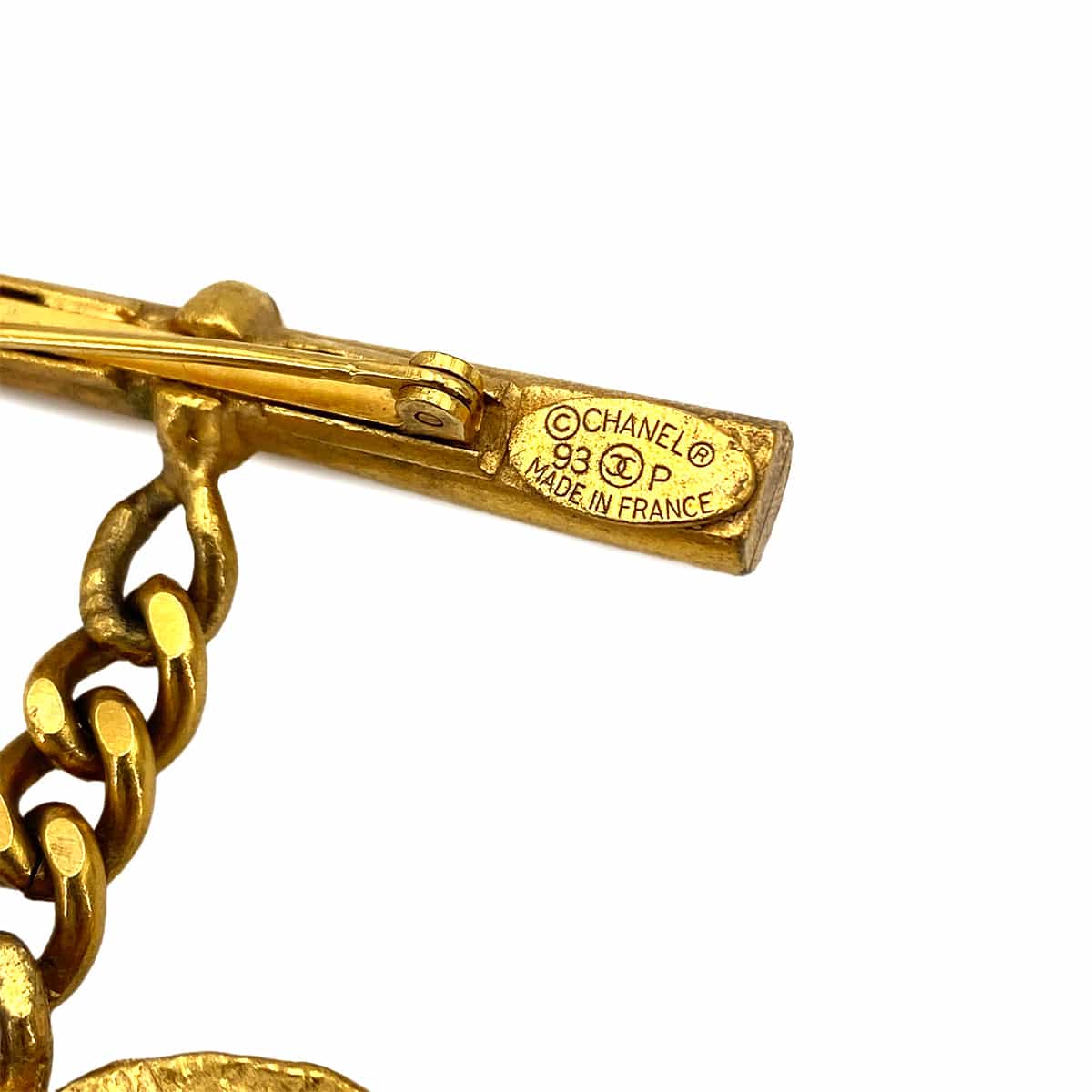 CHANEL CHANEL VINTAGE HEART&ARROW BROOCH GOLD ACCESSORY 93P 90250077