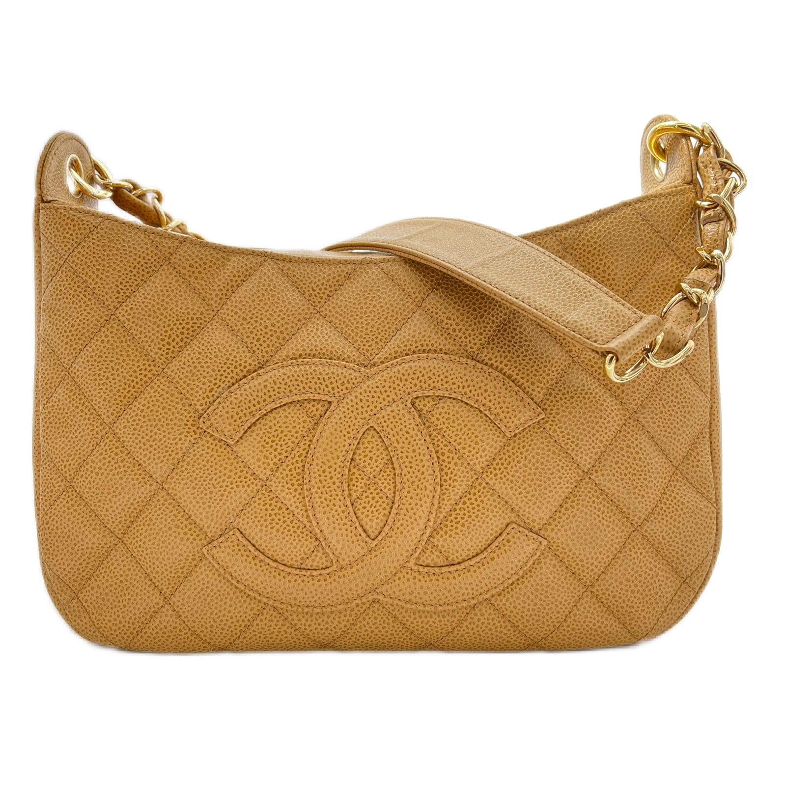 Chanel Chanel Vintage Hobo Timeless CC Beige Caviar GHW #8 90212859