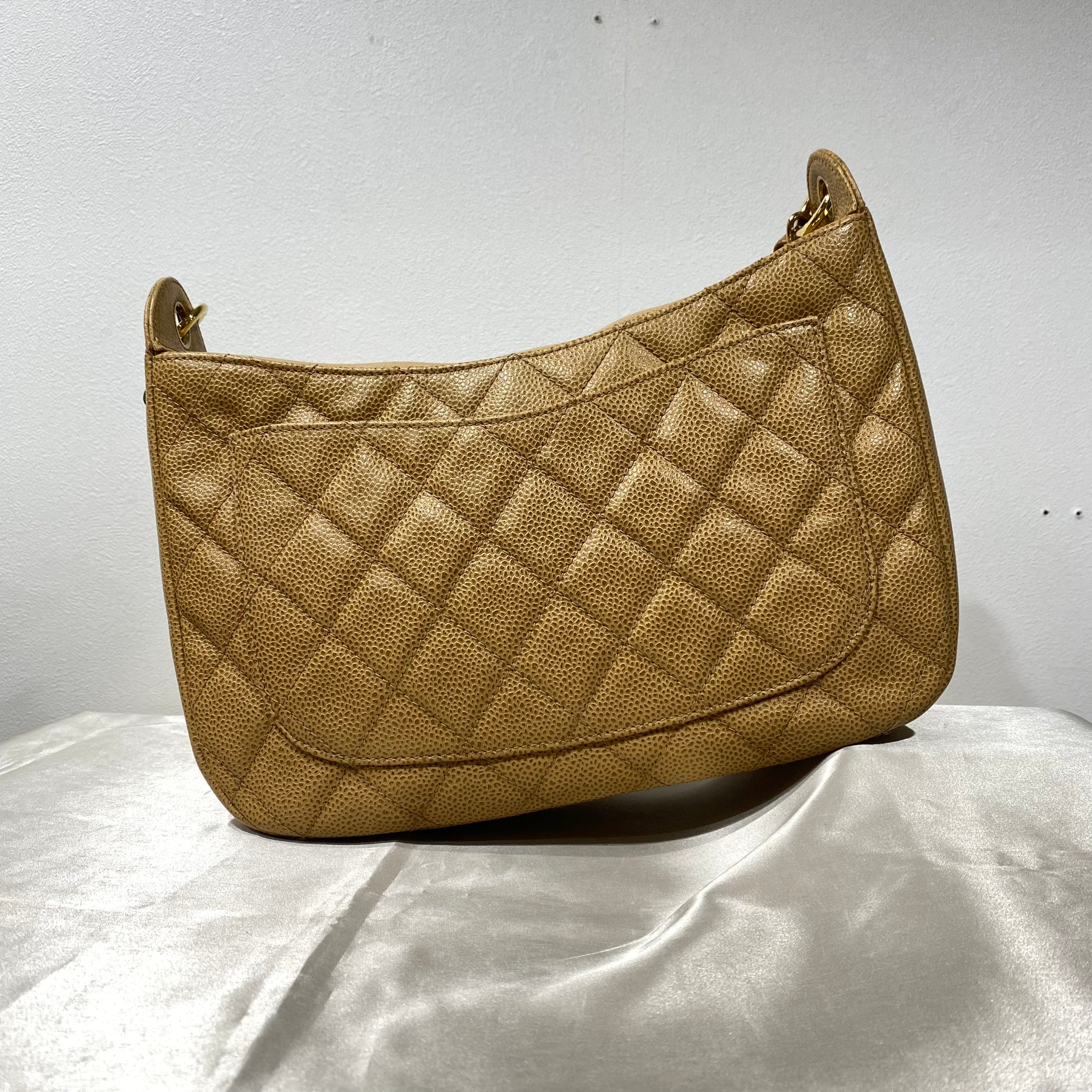 Chanel Chanel Vintage Hobo Timeless CC Beige Caviar GHW #8 90212859