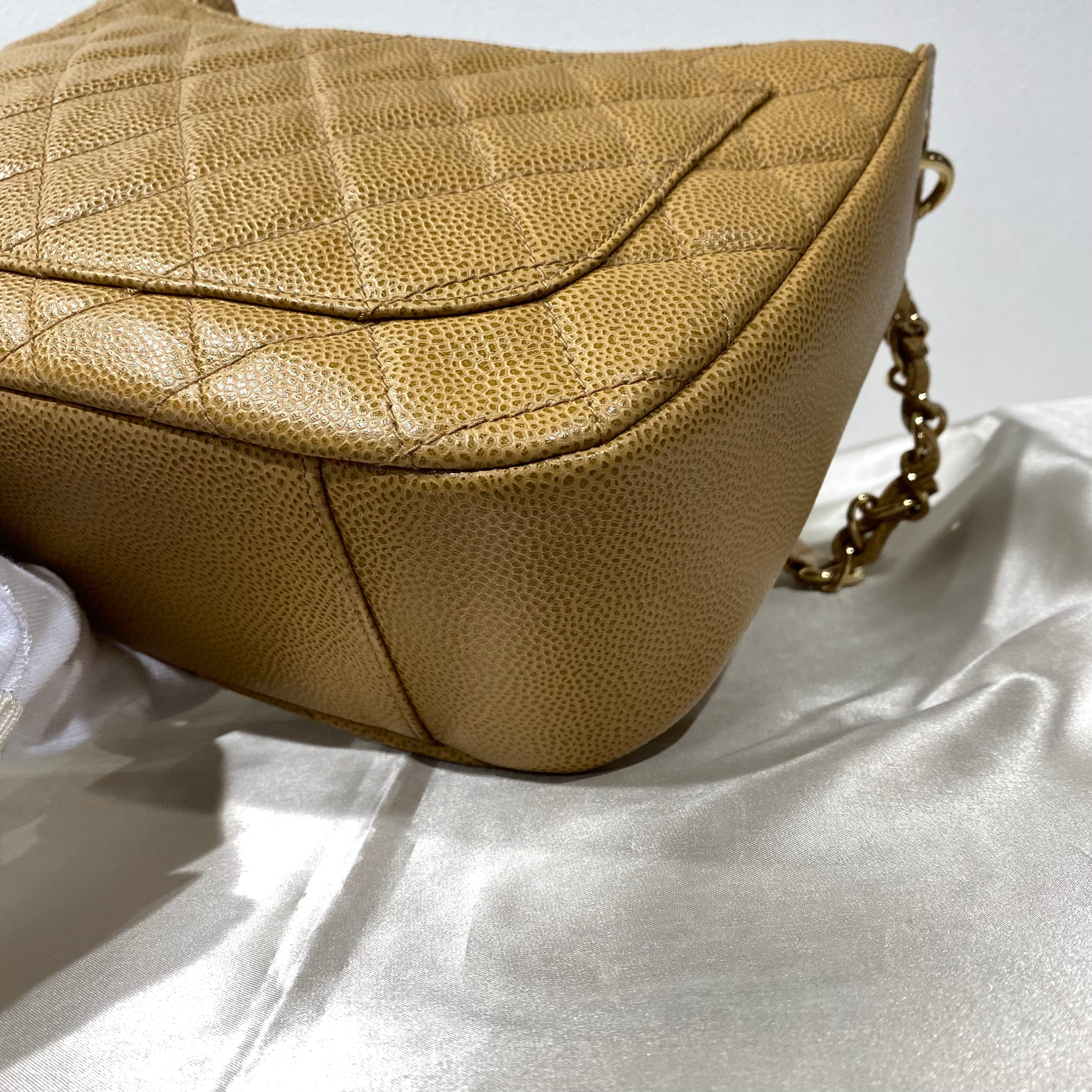 Chanel Chanel Vintage Hobo Timeless CC Beige Caviar GHW #8 90212859