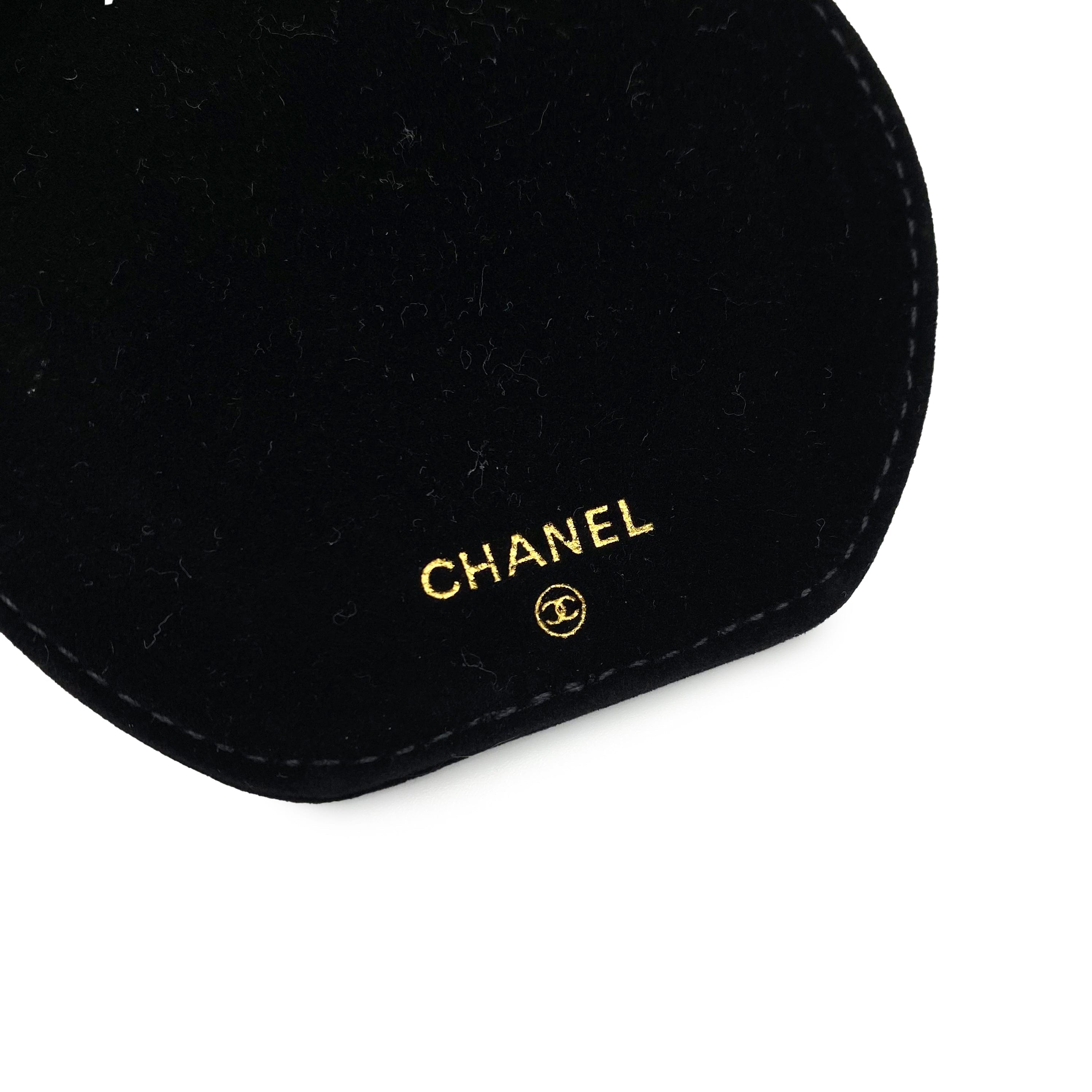 CHANEL CHANEL VINTAGE JEWELRY CASE POUCH YELLOW CAVIAR SKIN 90228450