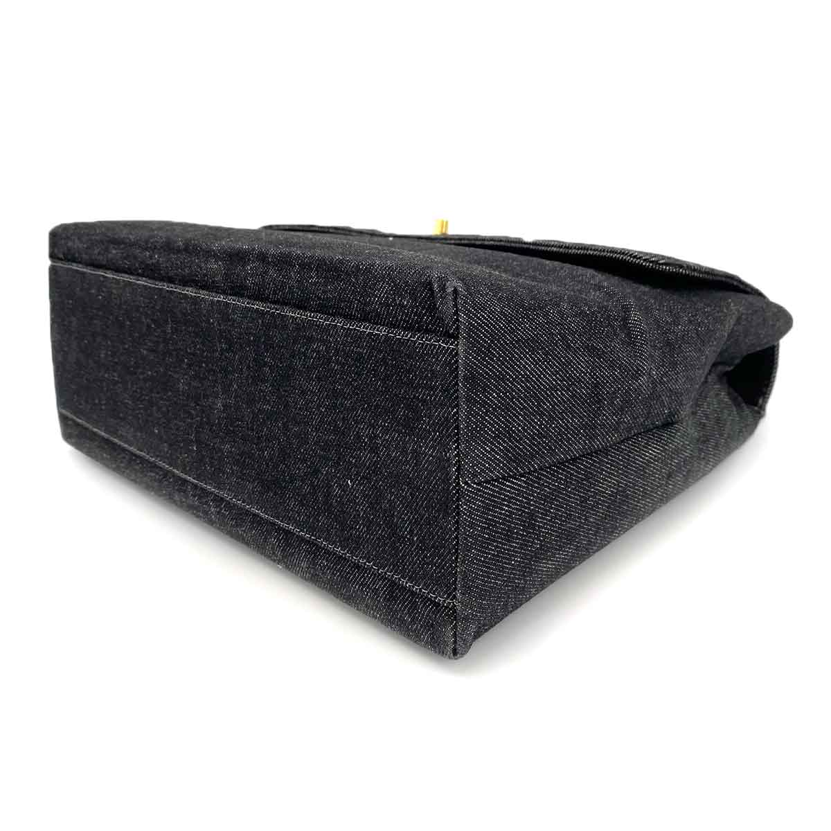 Chanel Chanel Vintage Kelly Black Denim GHW #5 90239117