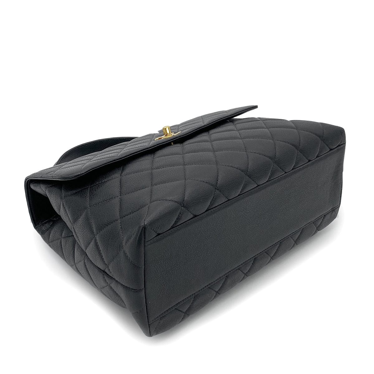 Chanel CHANEL VINTAGE MATELASSE HAND BAG BLACK CAVIAR SKIN 90259695