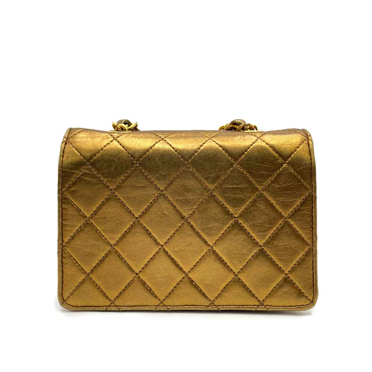 Chanel Chanel Vintage Mini Metallic Bronze Lambskin GHW #0 90232194